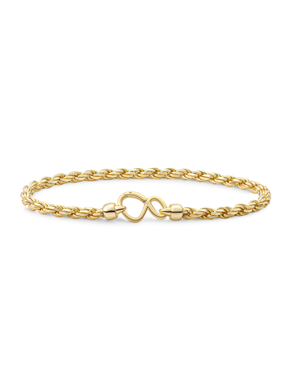 Rope Chain Armband - Gold Plated / L