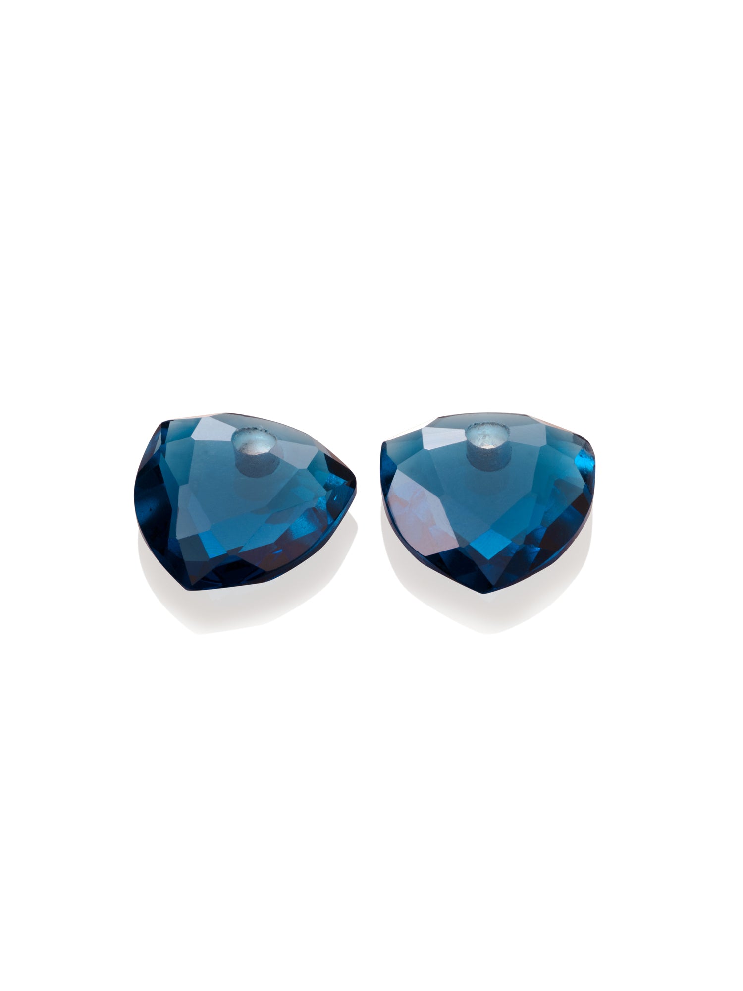 Oorbel Edelstenen Trillion Cut Topaz Quartz - Oorbel Edelstenen Trillion Cut Topaz Quartz