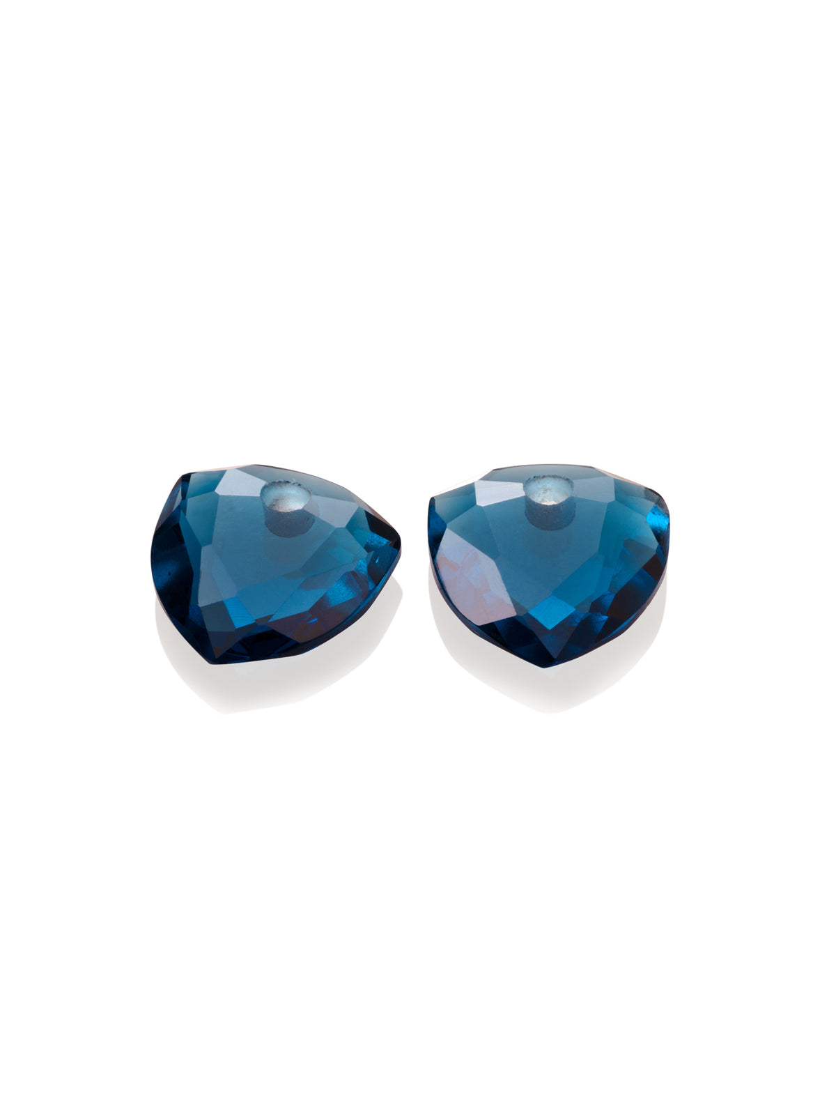 Oorbel Edelstenen Trillion Cut Topaz Quartz - Oorbel Edelstenen Trillion Cut Topaz Quartz