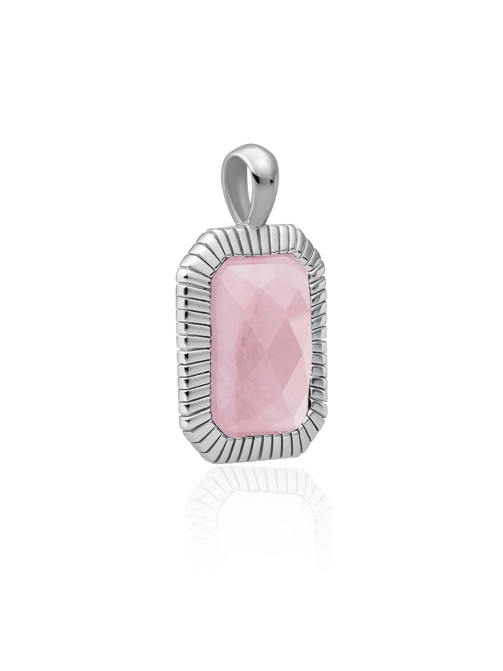 Baguette Pendant Rose Quartz