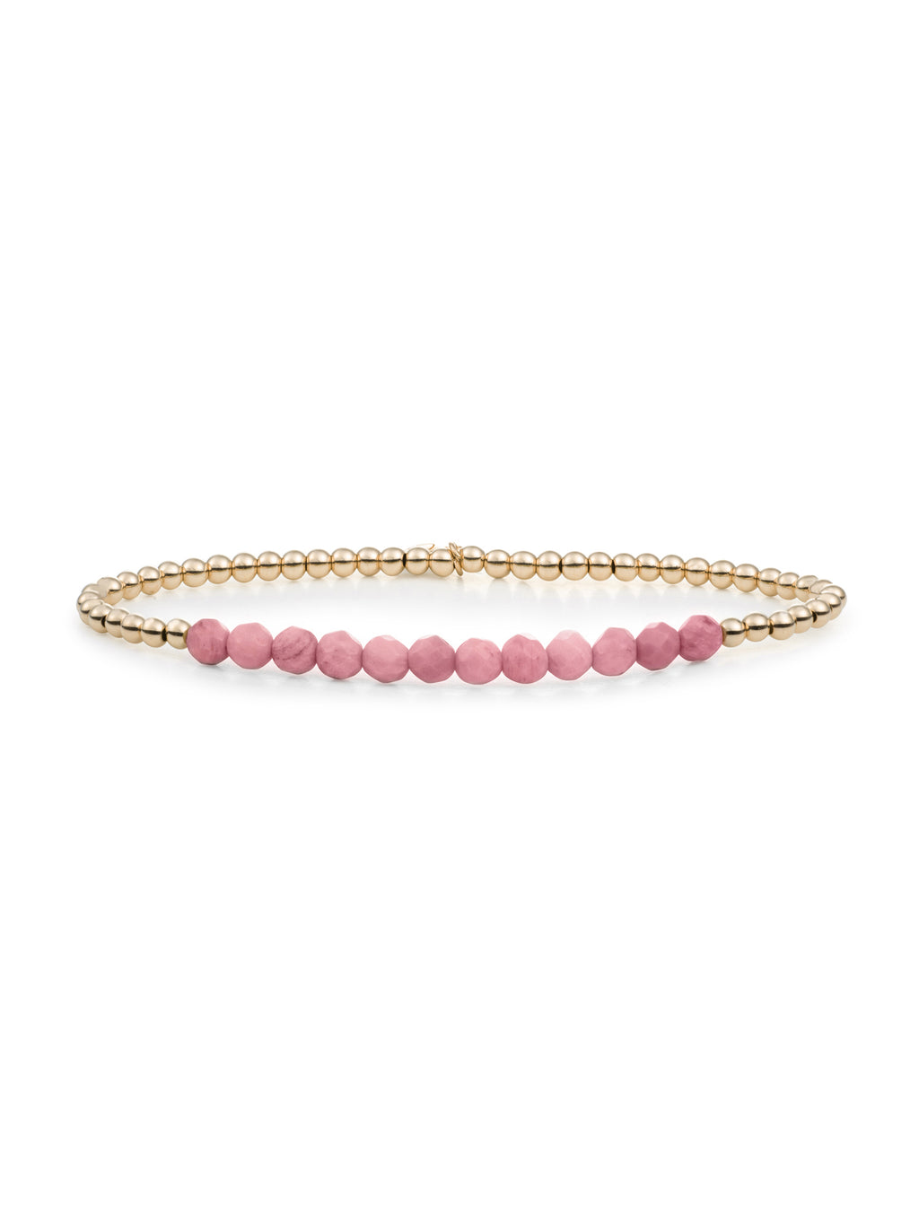 Universe Armband Pink Rhodonite - 0.00 / 0.00 / Rhodium Plated