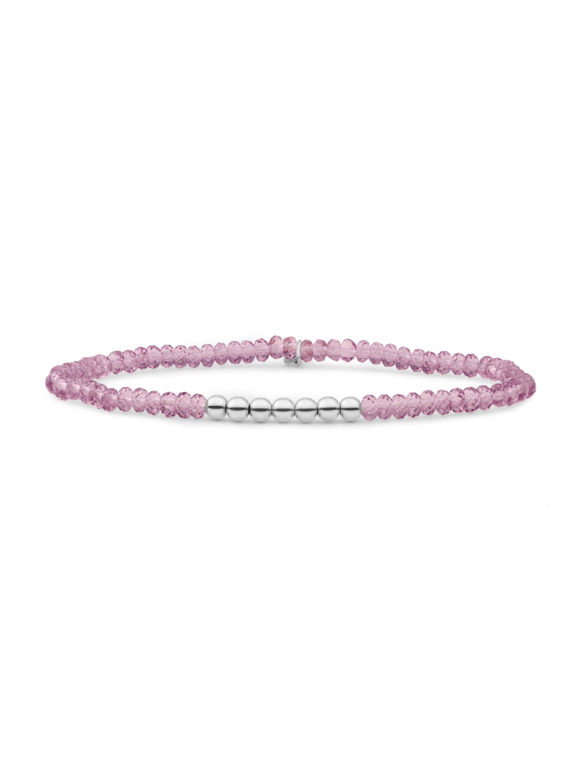 Reverse Universe Armband Aubergine Quartz - Rhodium Plated