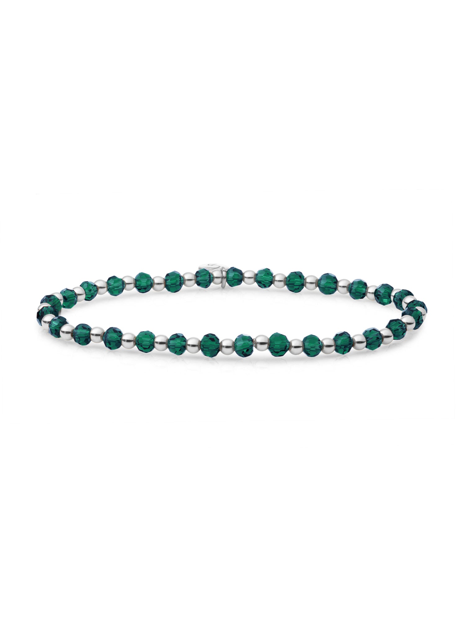 Interstellar Armband Petrol Green Quartz - Rhodium Plated