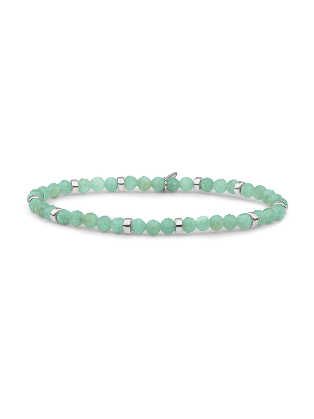 Roundel Interstellar Armband Rich Green Amazonite - 0.00 / 0.00 / Gold Plated