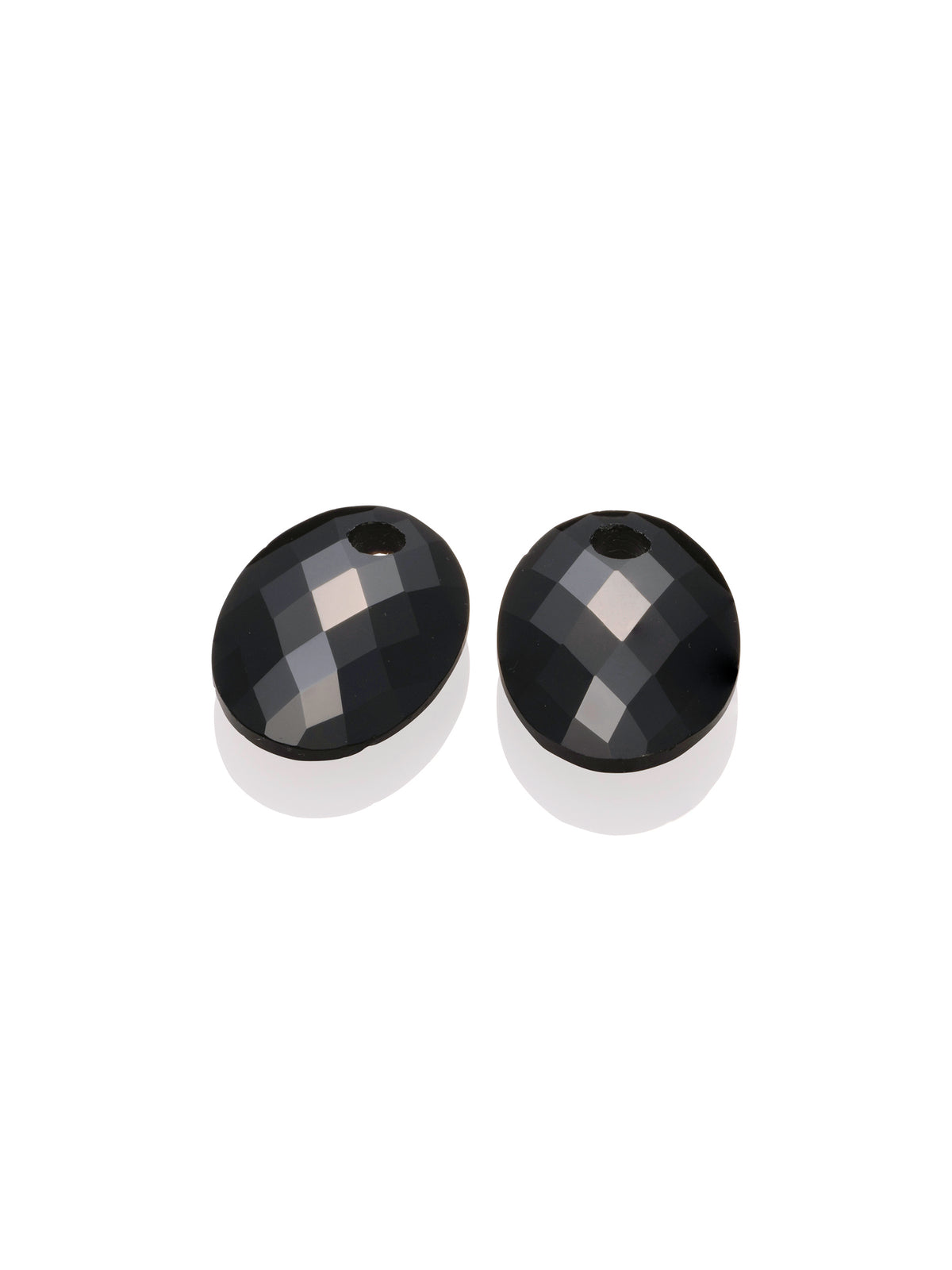 Oorbel Edelstenen Medium Oval Onyx - Oorbel Edelstenen Medium Oval Onyx