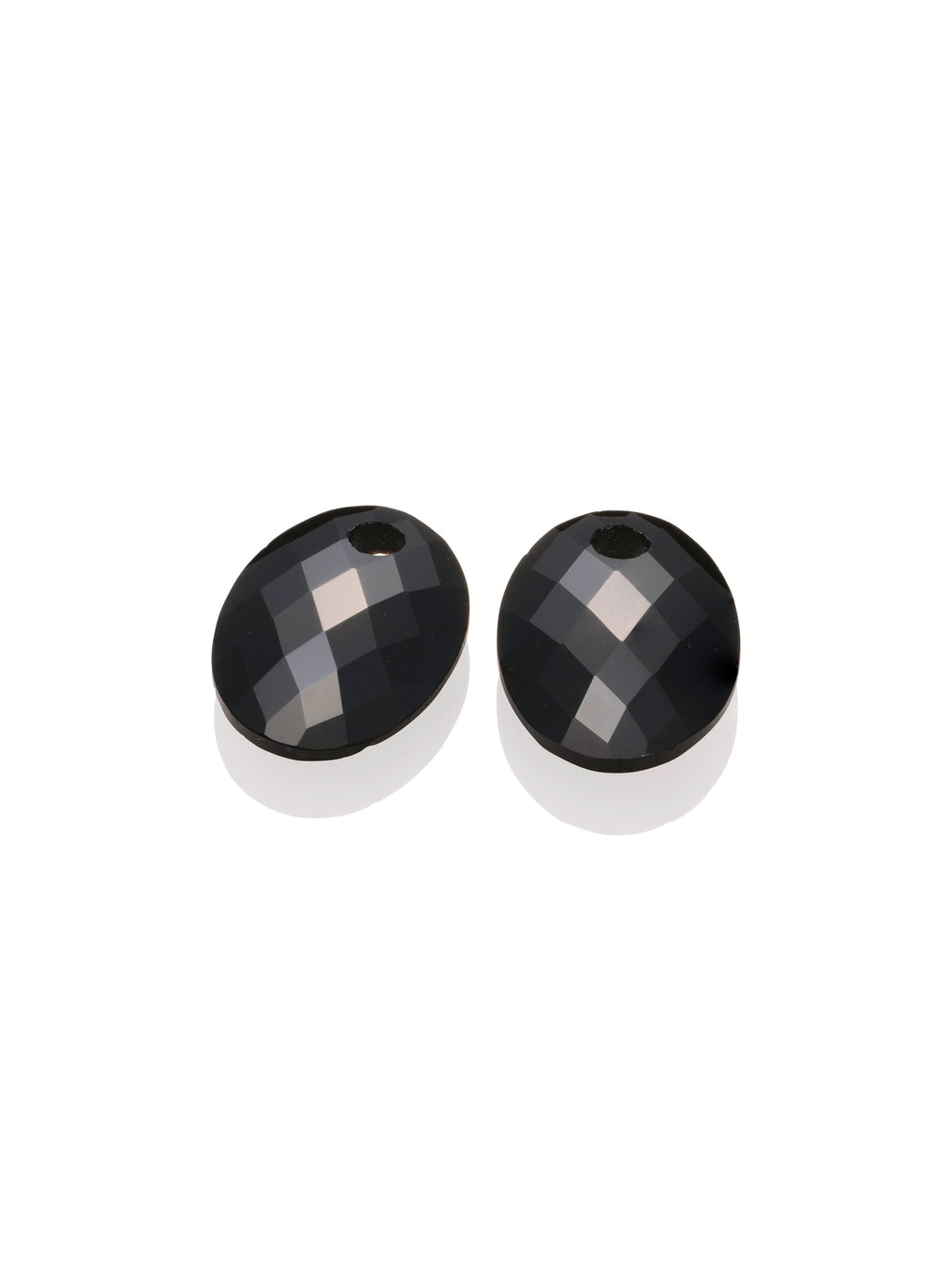 Oorbel Edelstenen Medium Oval Onyx - Oorbel Edelstenen Medium Oval Onyx