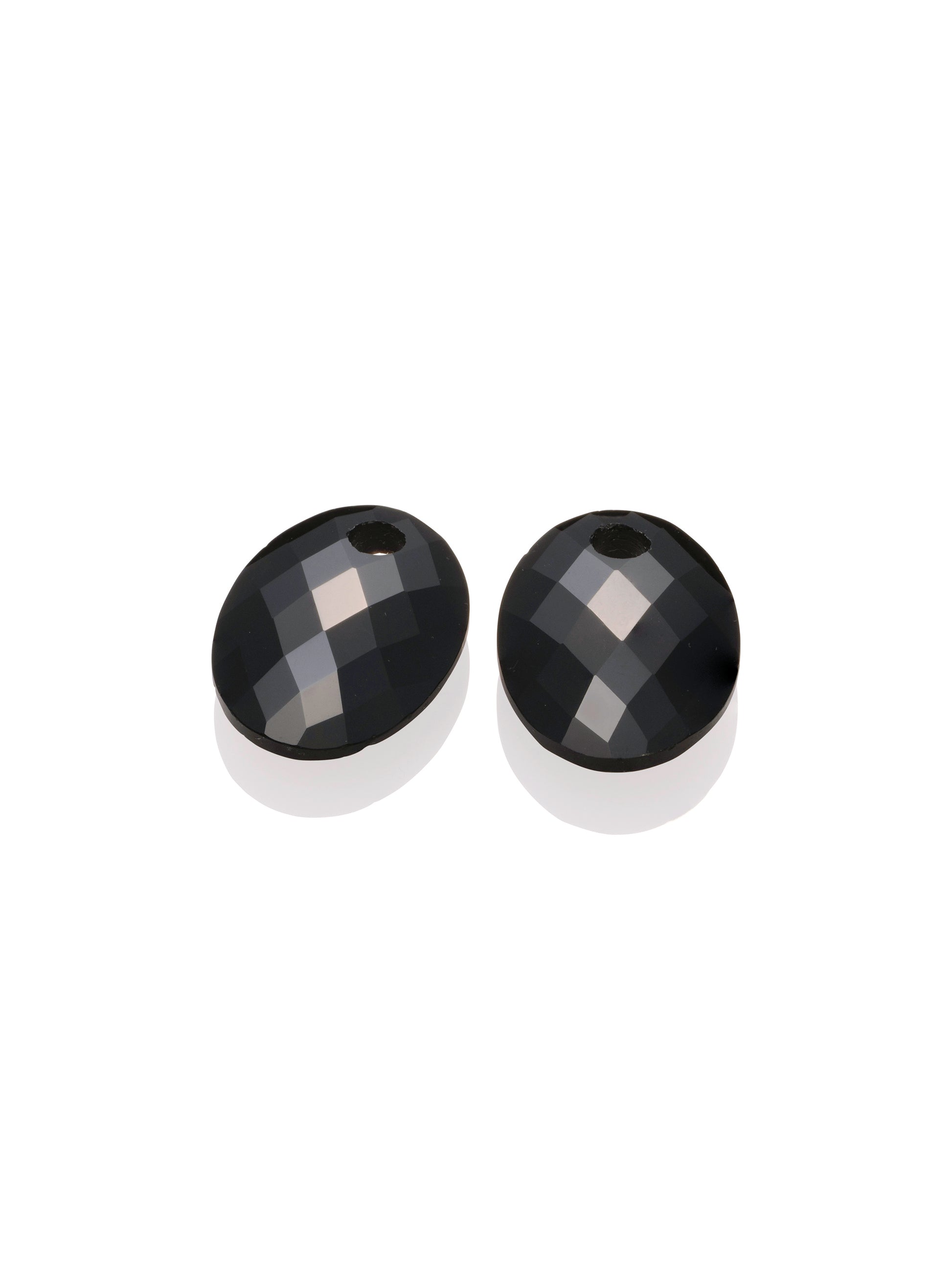 Oorbel Edelstenen Medium Oval Onyx - Oorbel Edelstenen Medium Oval Onyx