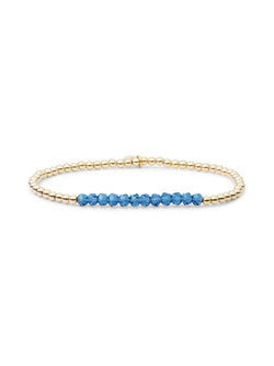 Universe Armband Topaz Quartz - Gold Plated