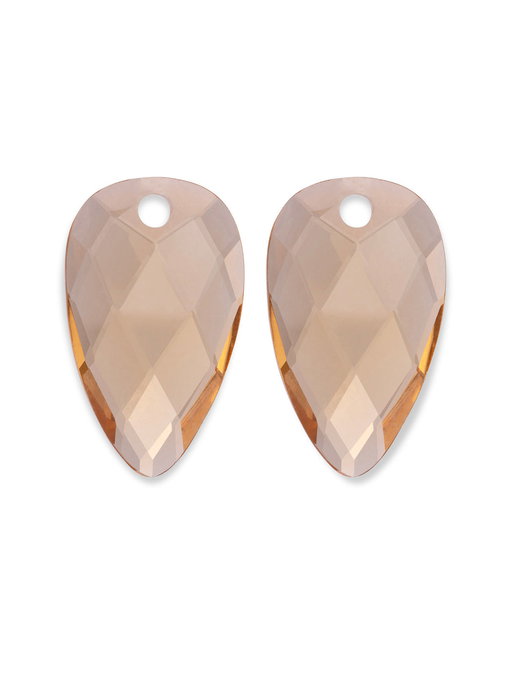 Oorbel Edelstenen Blossom Light Gold Citrine Quartz - Oorbel Edelstenen Blossom Light Gold Citrine Quartz