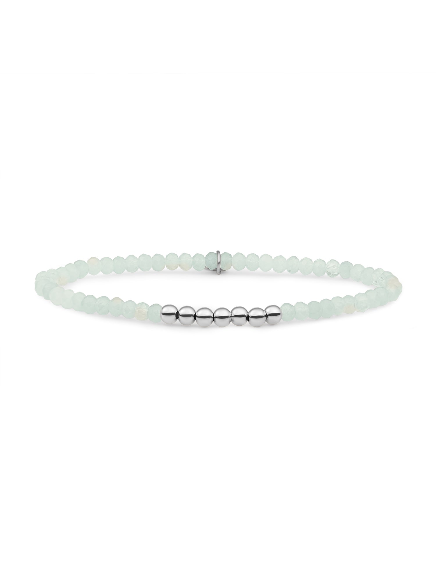 Reverse Universe Armband Opalite - Rhodium Plated