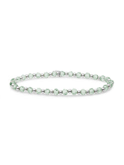 Interstellar Armband Green Amethyst - Rhodium Plated