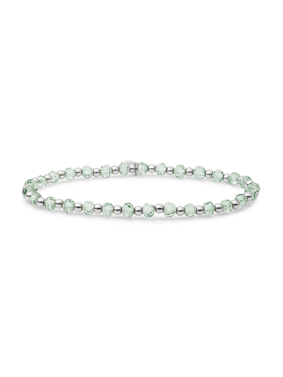 Interstellar Armband Green Amethyst - Rhodium Plated