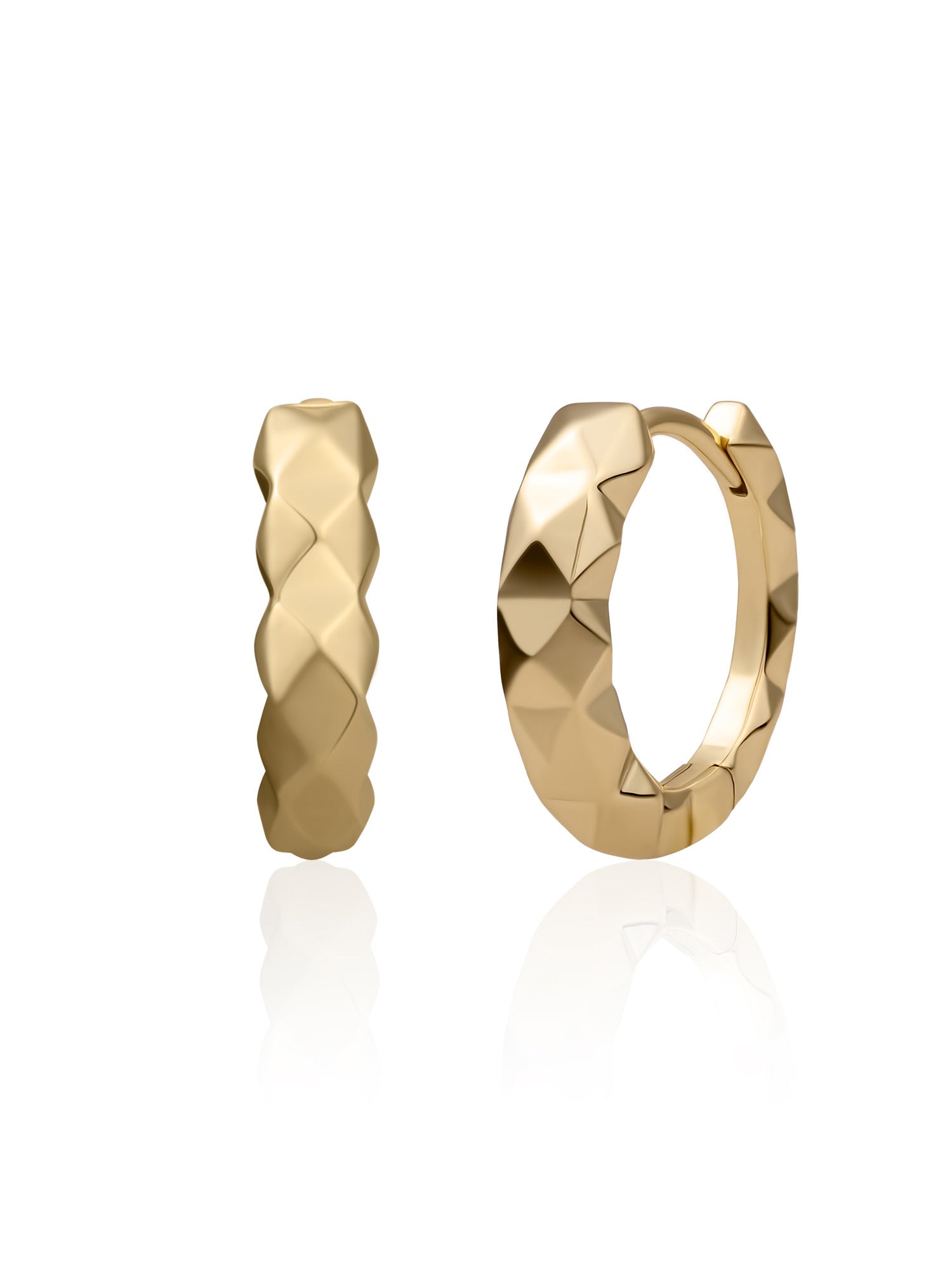 Multi Edge Creolen - Gold Plated