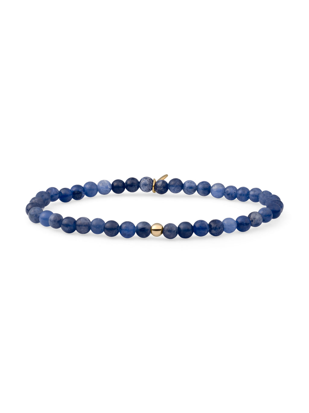 Saturn Armband Small Sodalite - Gold Plated