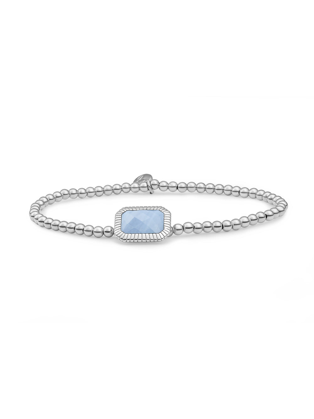 Baguette Armband Blue Lace Agate - 0.00 / 0.00 / Gold Plated