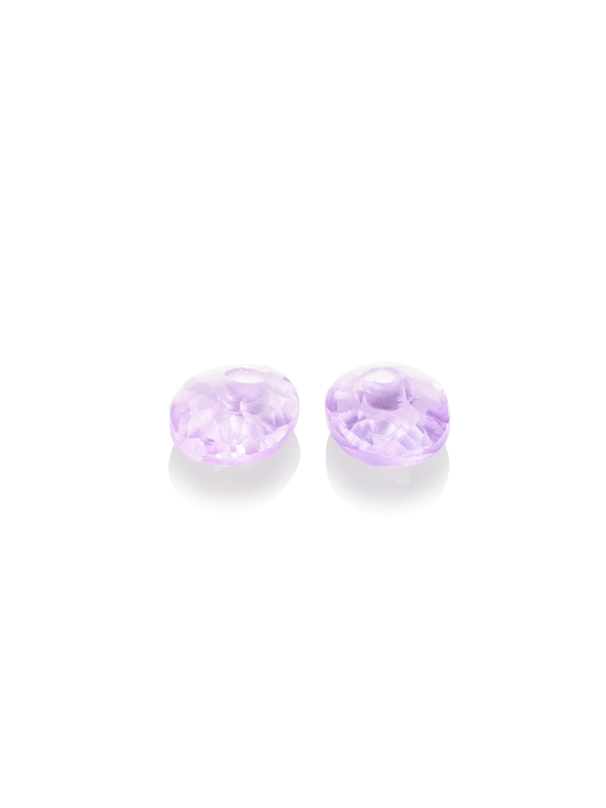 Oorbel Edelstenen Small Oval Violet Quartz - Oorbel Edelstenen Small Oval Violet Quartz