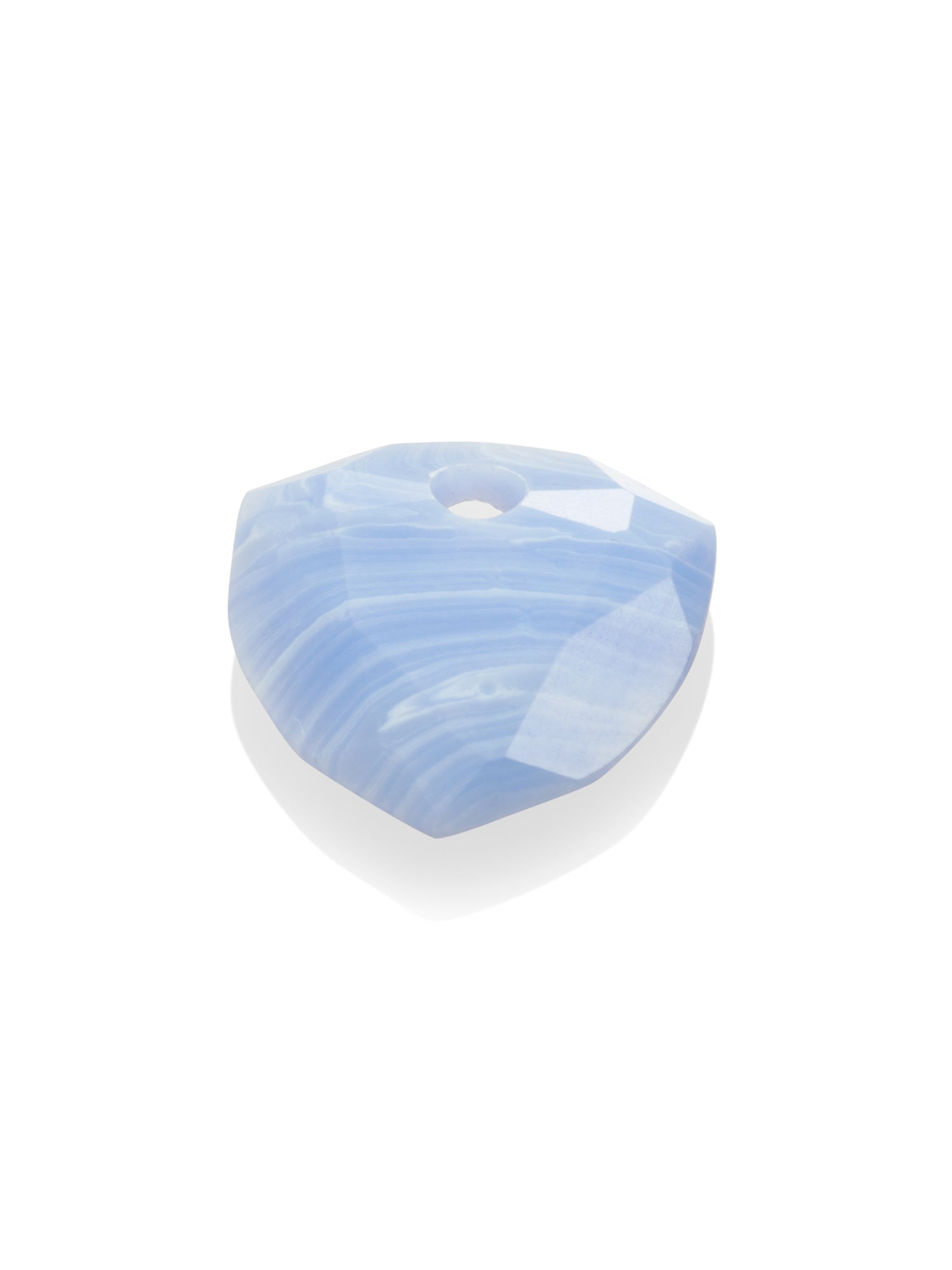 Pendant Edelsteen Trillion Cut Blue Lace Agate - Pendant Edelsteen Trillion Cut Blue Lace Agate