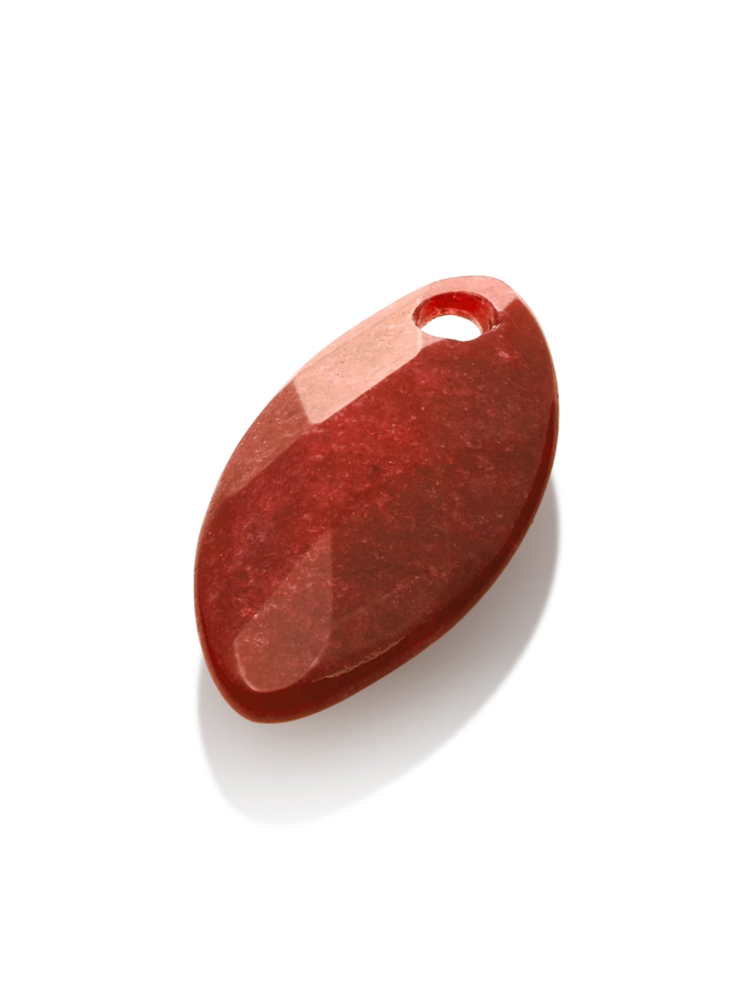 Pendant Edelsteen Leaf Red Coral - Pendant Edelsteen Leaf Red Coral