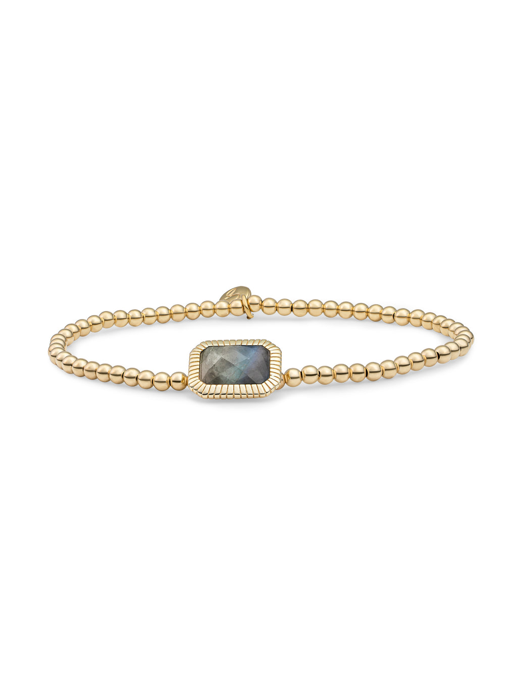 Baguette Armband Labradorite - 0.00 / 0.00 / Rhodium Plated