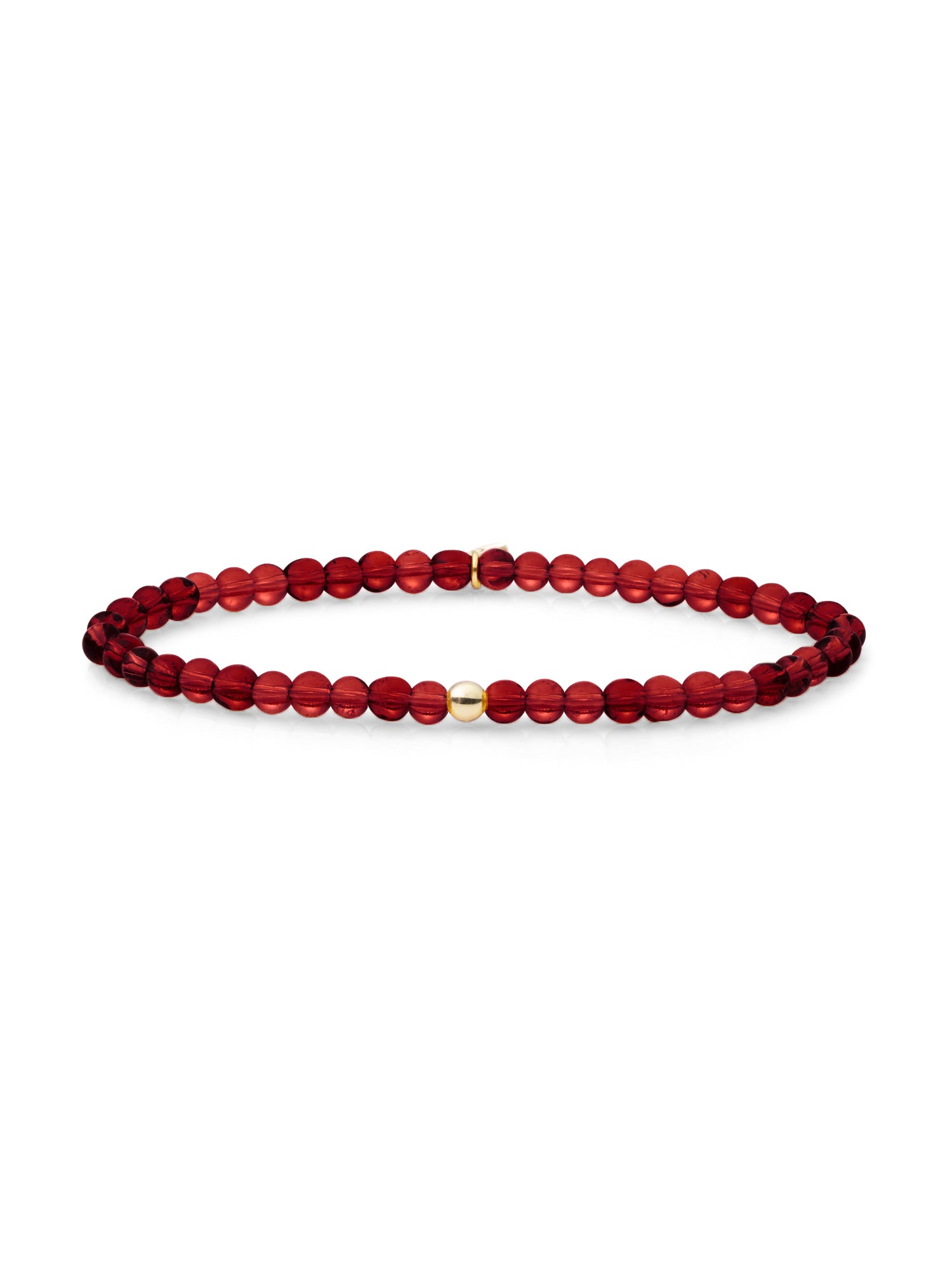Saturn Armband Small Ruby Quartz - Gold Plated