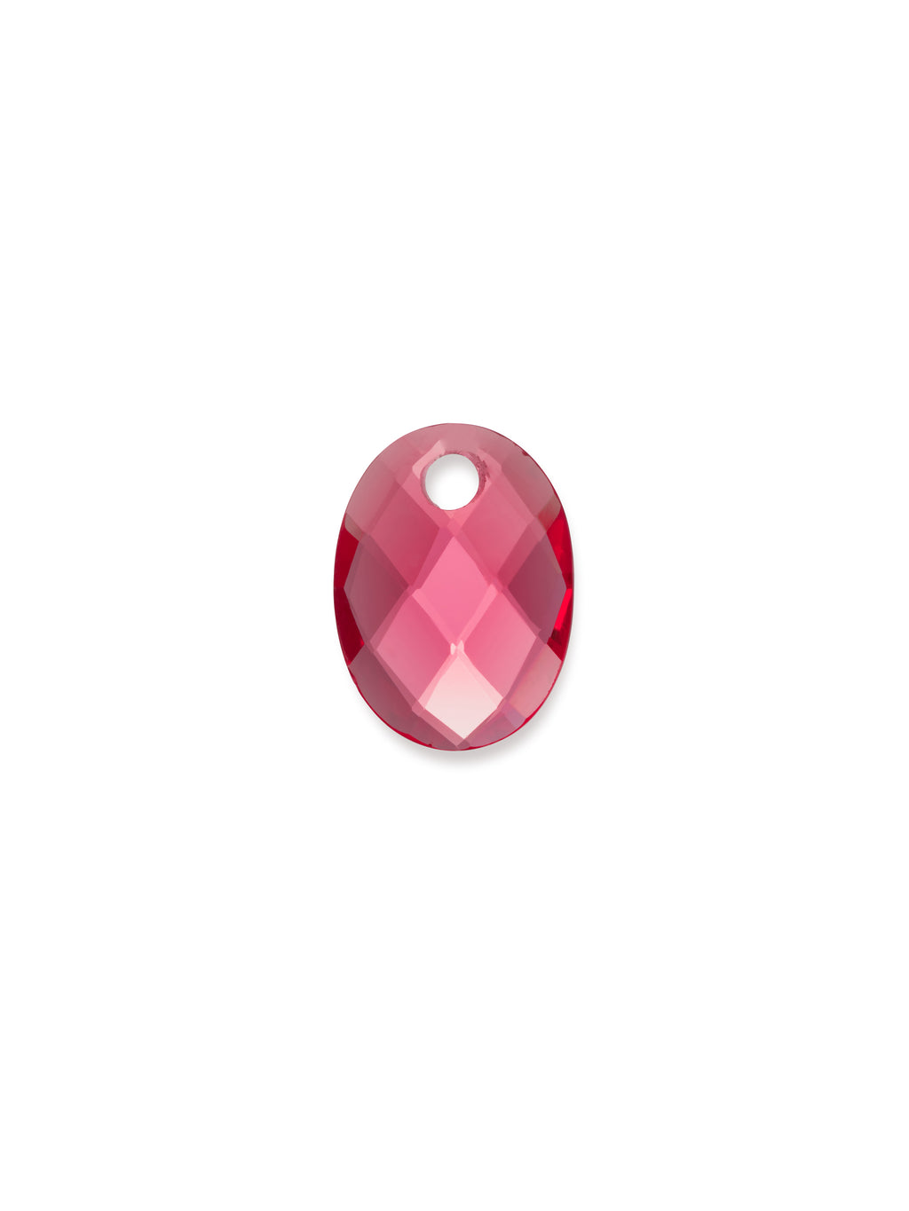 Pendant Edelsteen Medium Oval Fuchsia Quartz - Pendant Edelsteen Medium Oval Fuchsia Quartz
