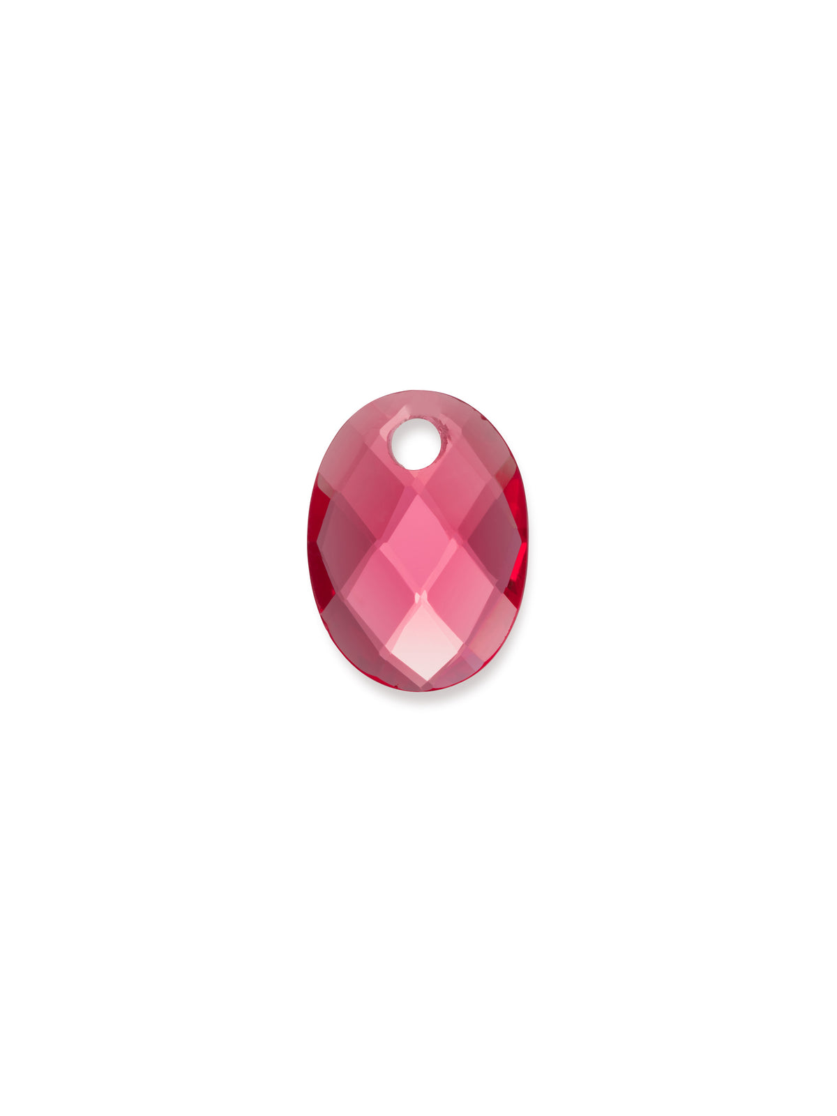 Pendant Edelsteen Medium Oval Fuchsia Quartz - Pendant Edelsteen Medium Oval Fuchsia Quartz