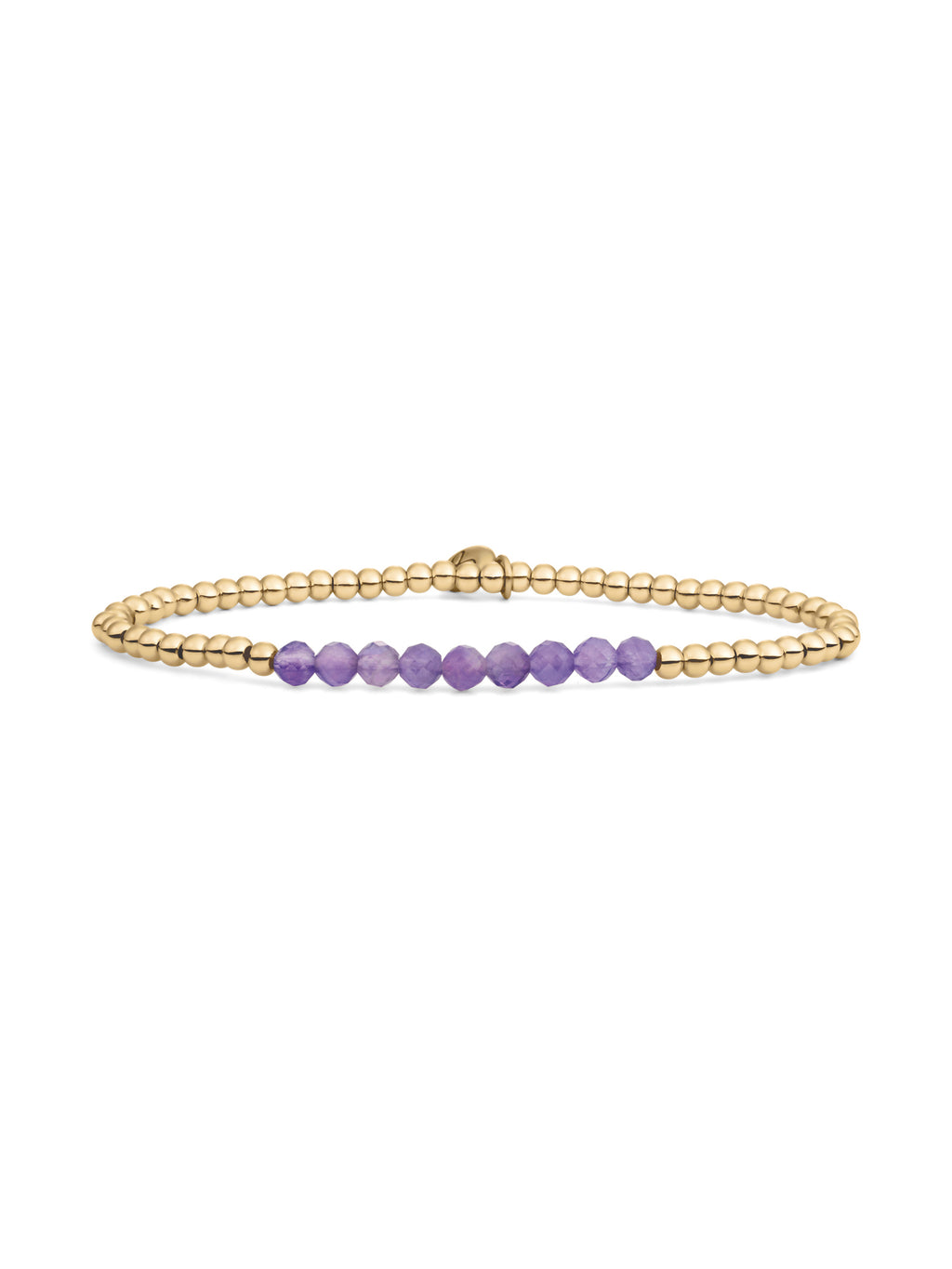 Universe Armband Amethyst - Gold Plated