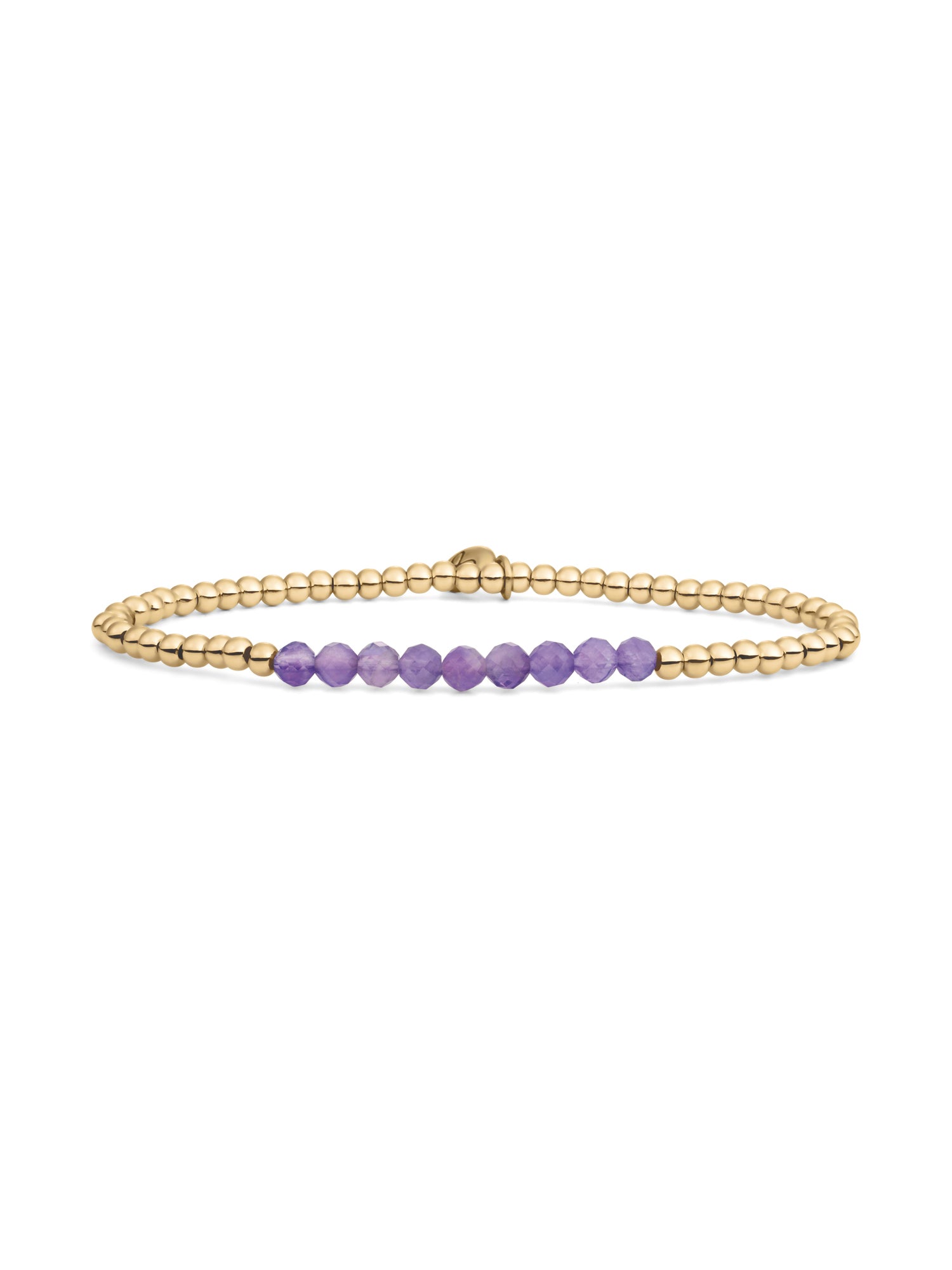 Universe Armband Amethyst - Gold Plated