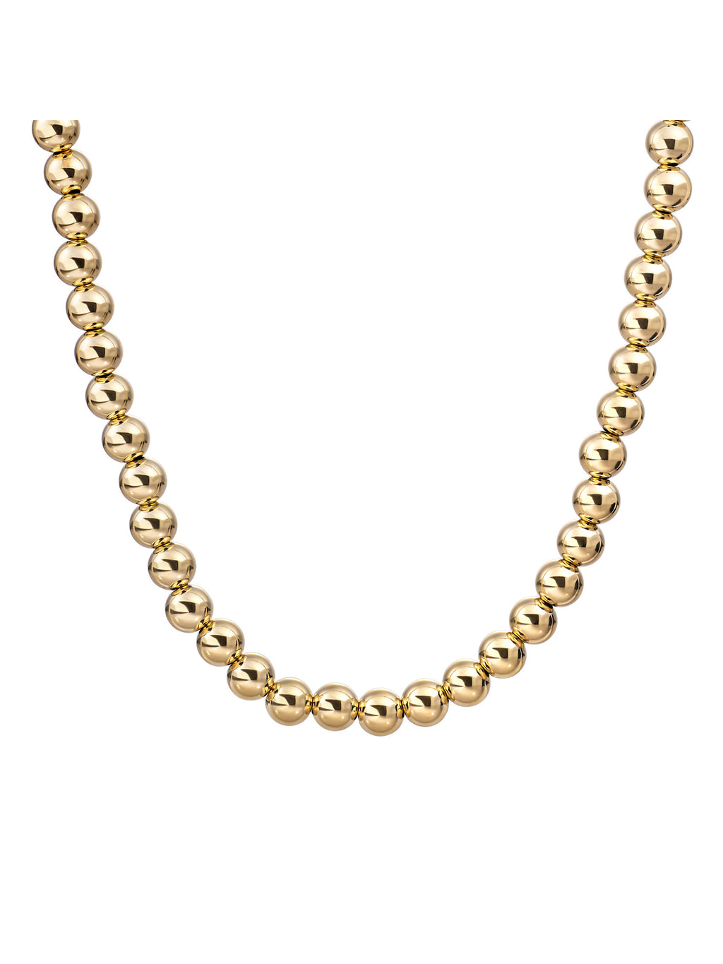 Kralen Ketting 8mm - Gold Plated