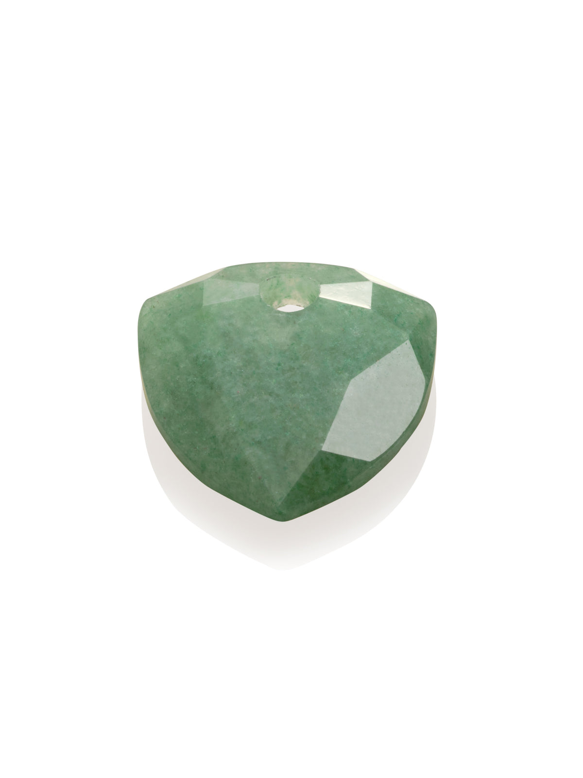 Pendant Edelsteen Trillion Cut Green Aventurine - Pendant Edelsteen Trillion Cut Green Aventurine