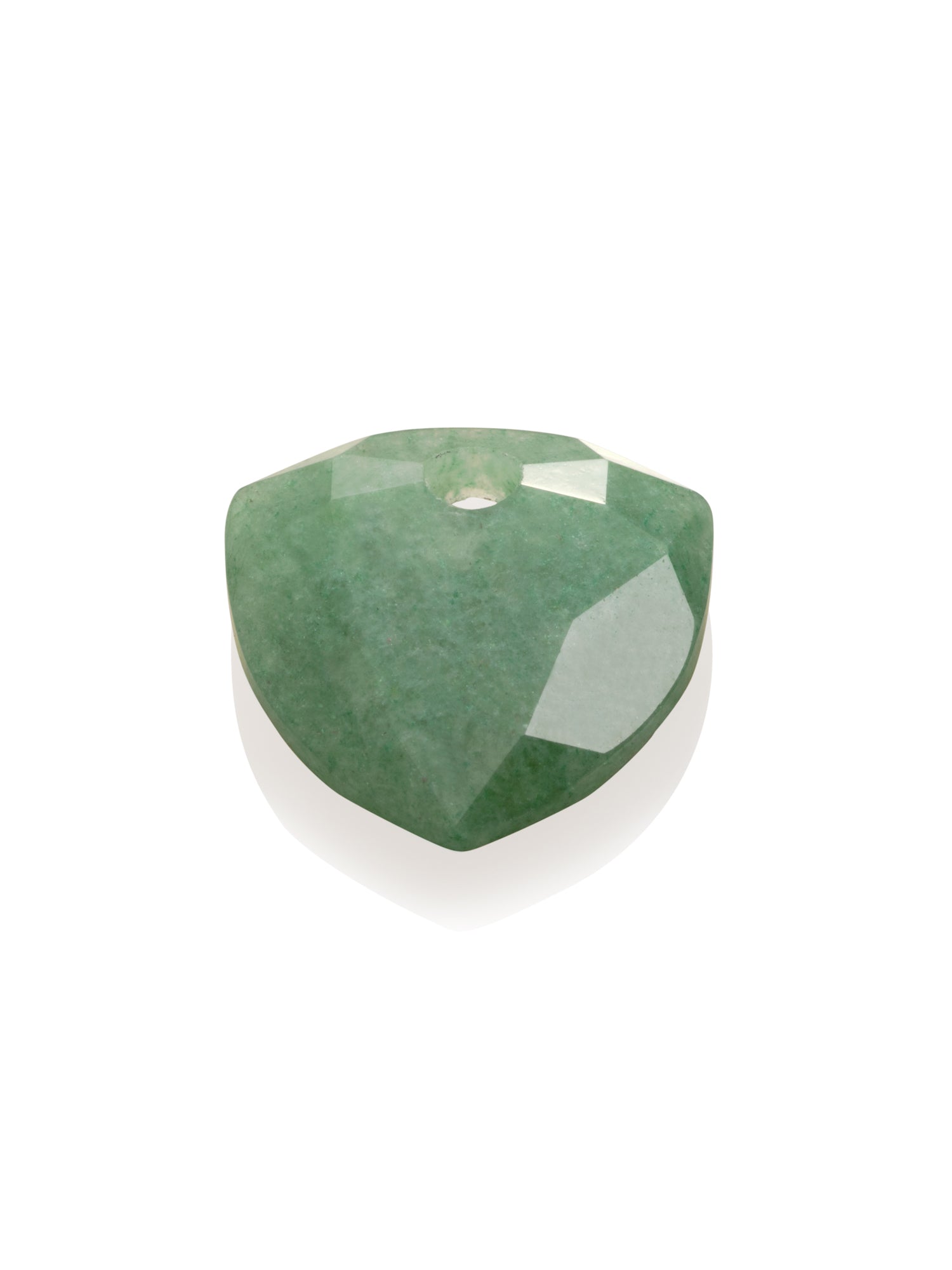 Pendant Edelsteen Trillion Cut Green Aventurine - Pendant Edelsteen Trillion Cut Green Aventurine