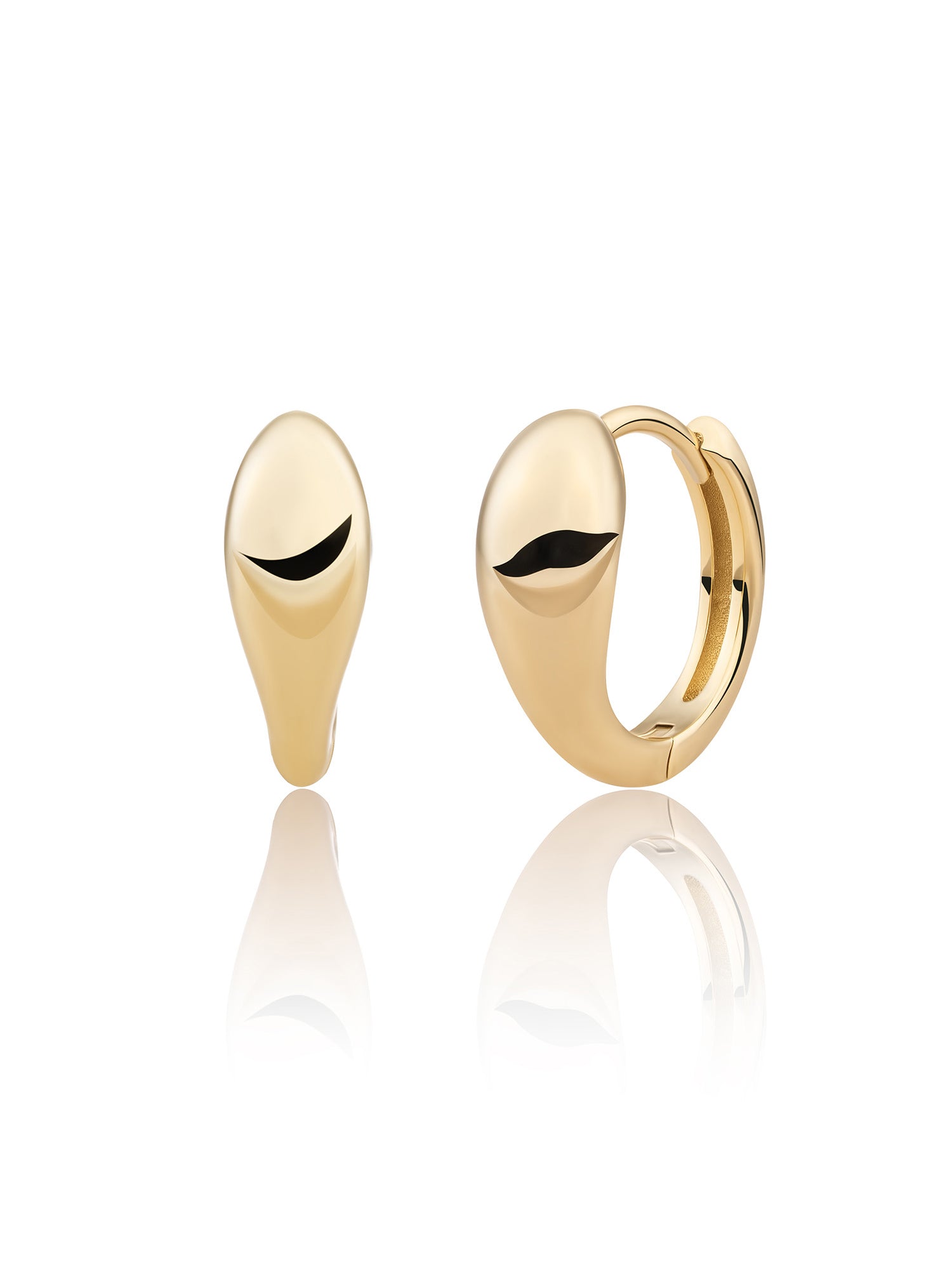 Bold Fuse Creolen Small - Gold Plated