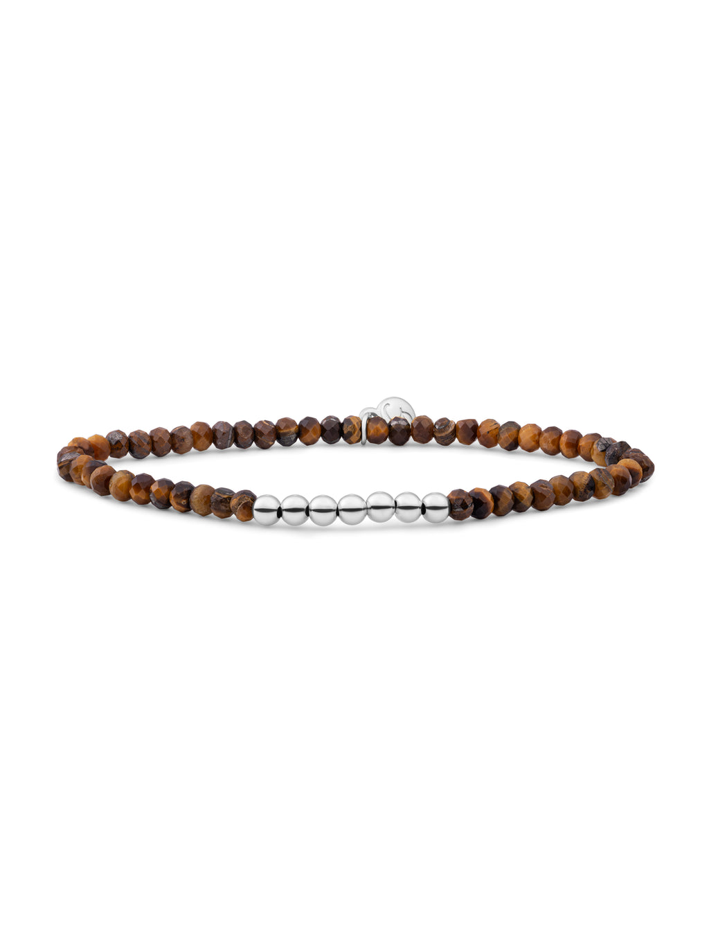 Reverse Universe Armband Tiger Eye - Rhodium Plated