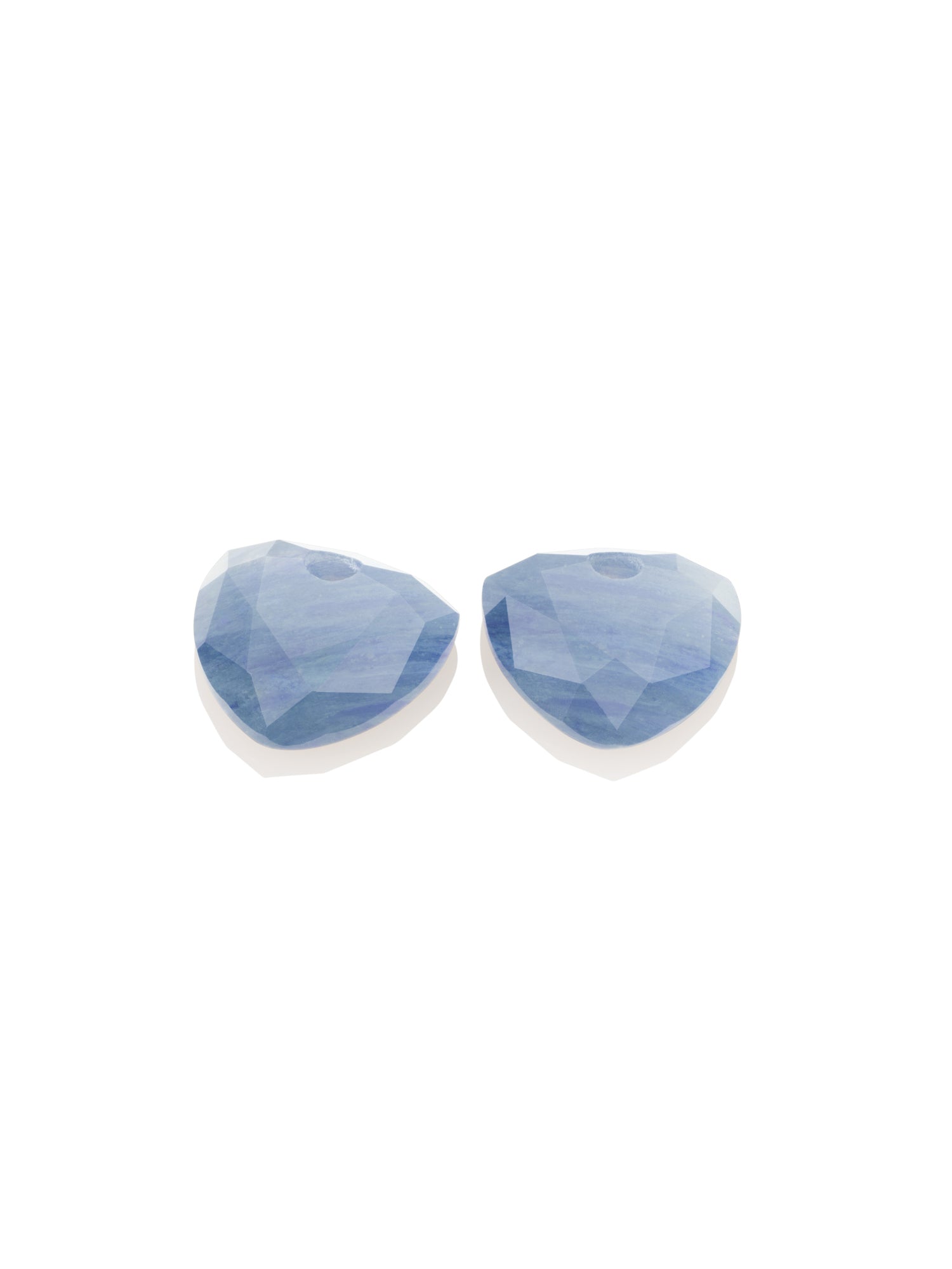 Oorbel Edelstenen Trillion Cut Blue Aventurine - Oorbel Edelstenen Trillion Cut Blue Aventurine