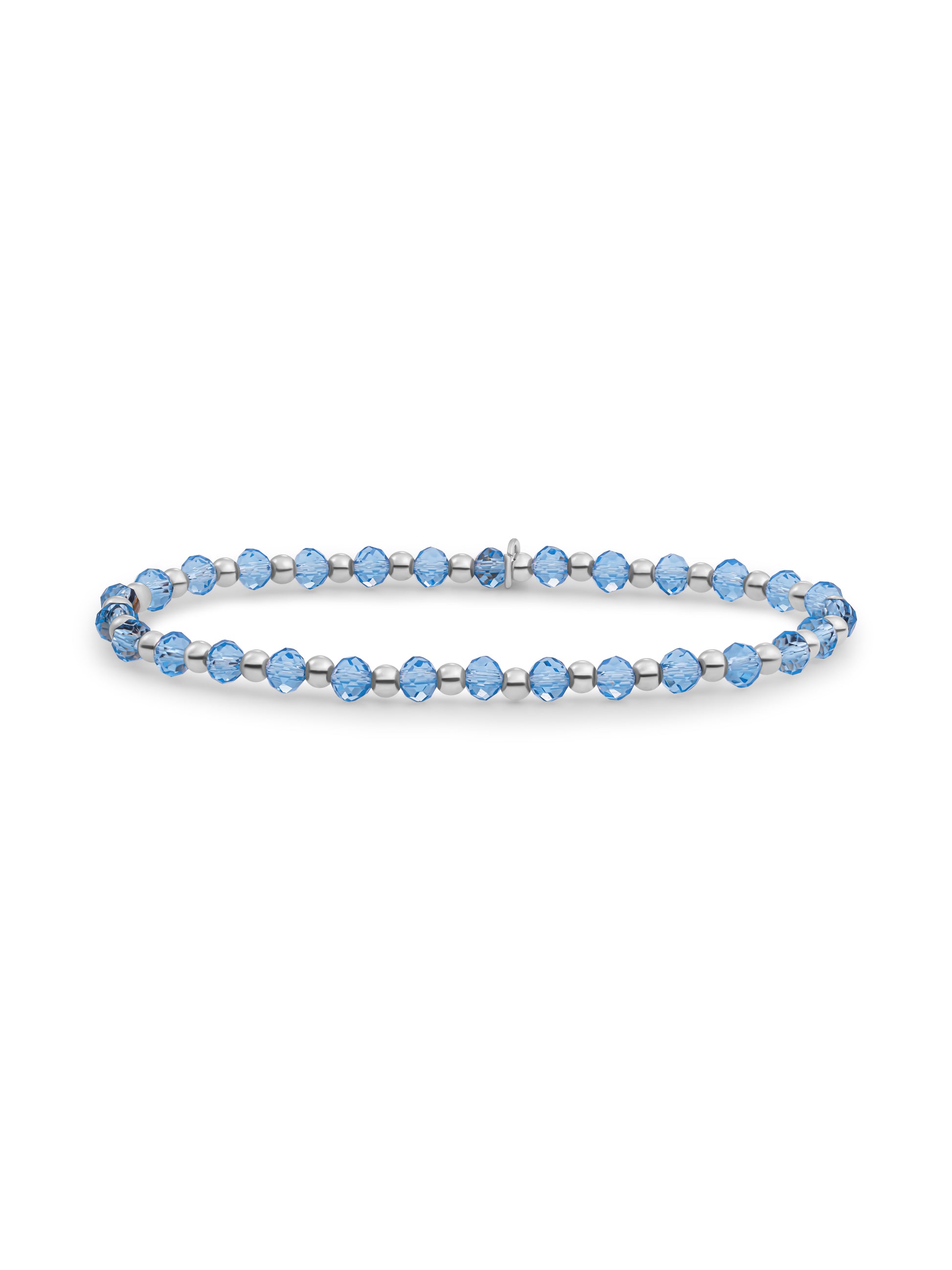 Interstellar Armband Aquamarine - Rhodium Plated