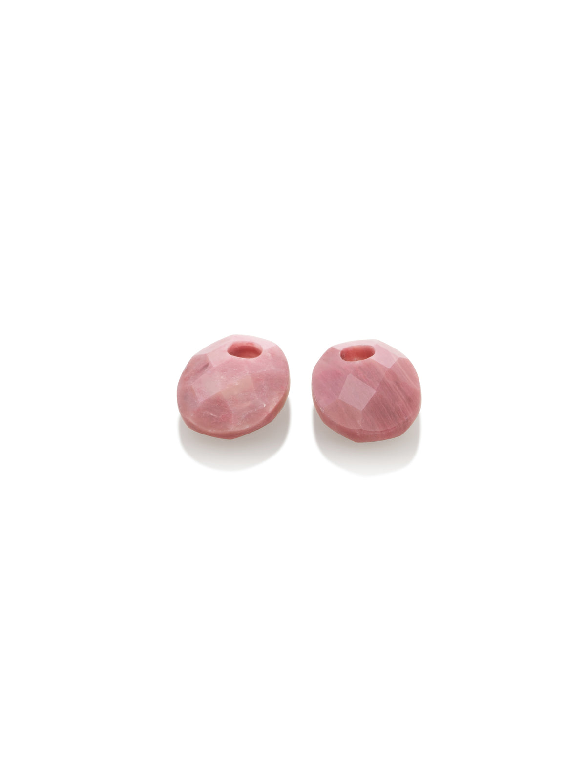 Oorbel Edelstenen Small Oval Pink Rhodonite