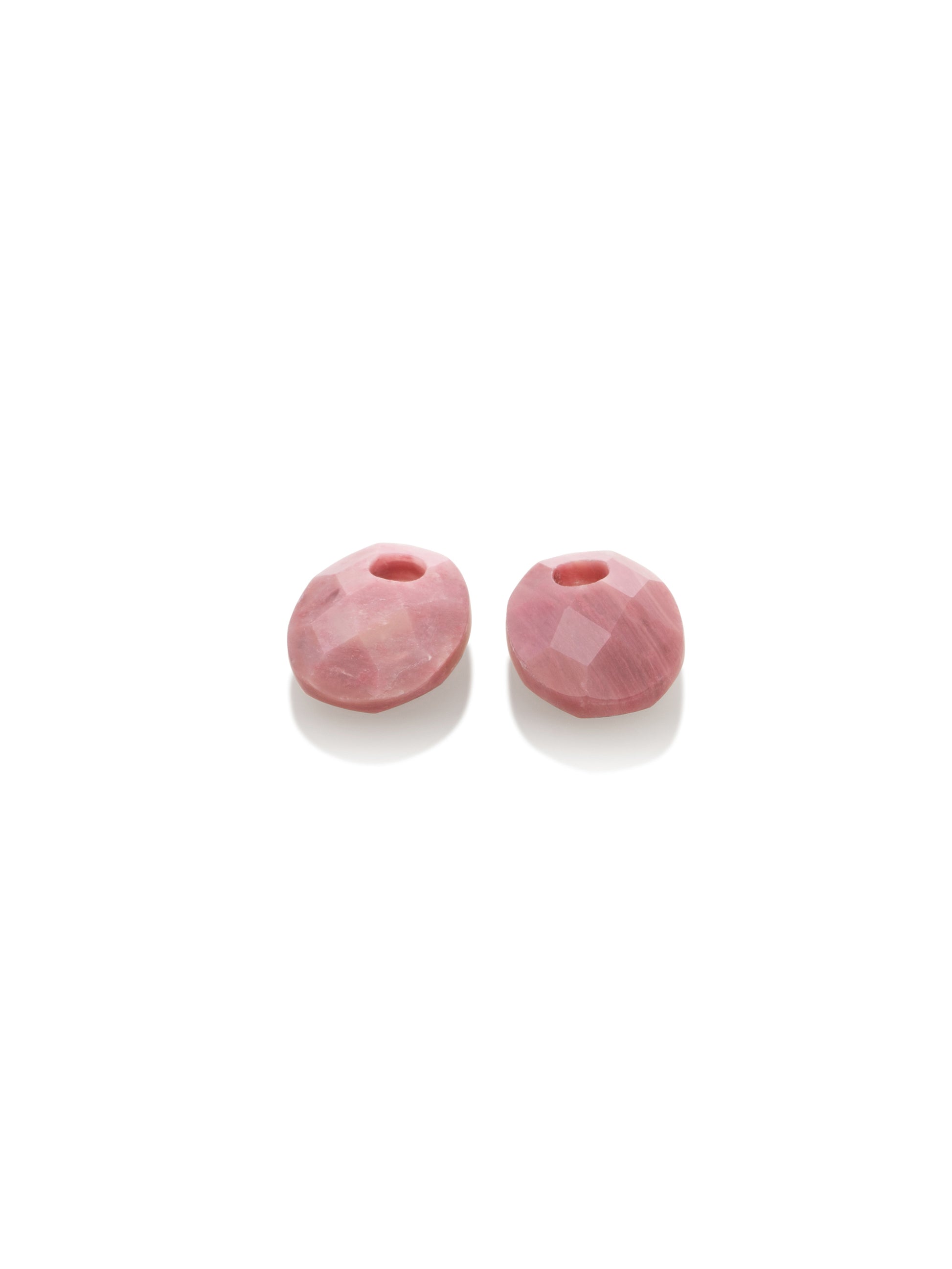 Oorbel Edelstenen Small Oval Pink Rhodonite - Oorbel Edelstenen Small Oval Pink Rhodonite