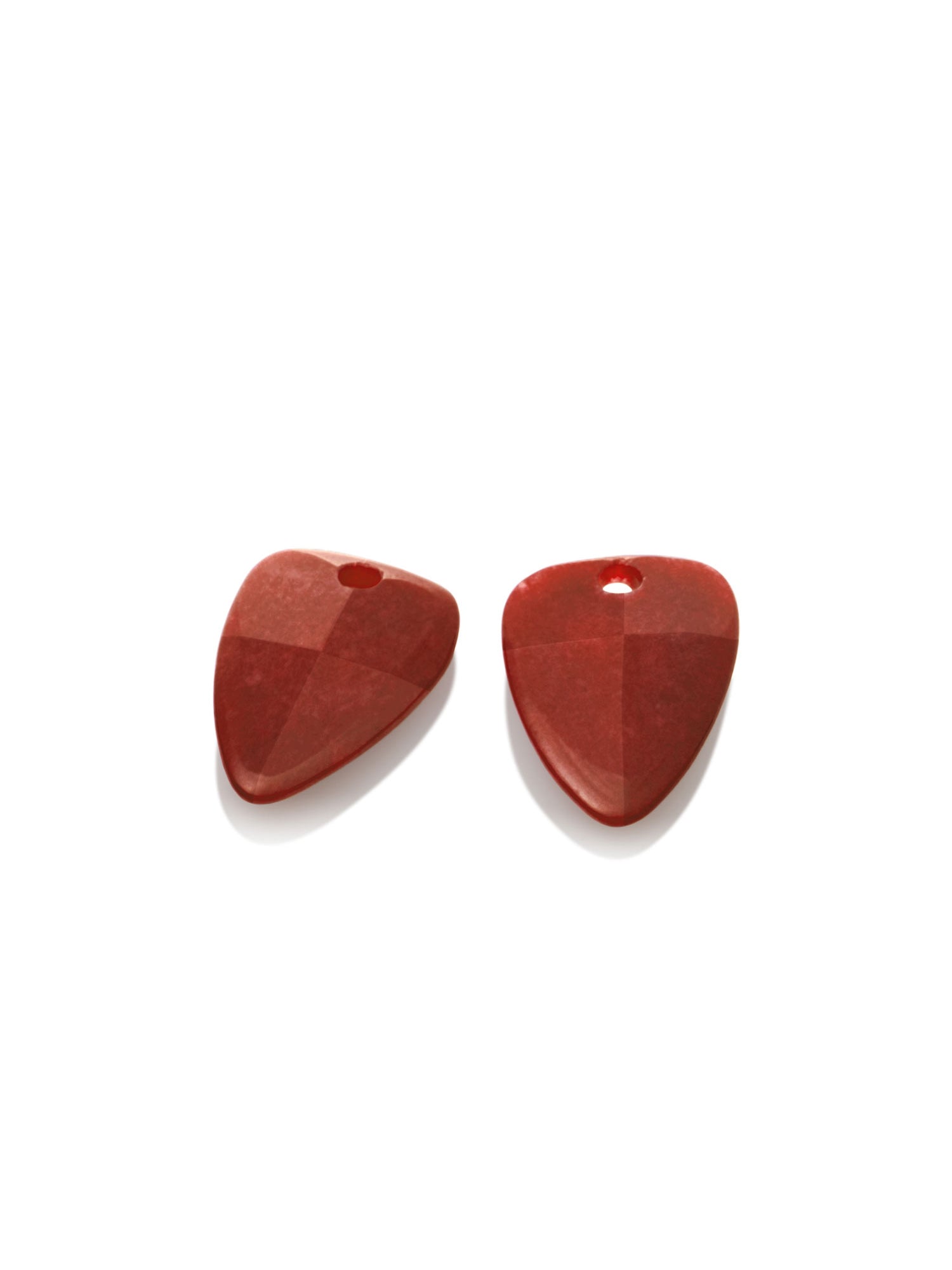 Oorbel Edelstenen Red Coral Edge Mini - Oorbel Edelstenen Red Coral Edge Mini