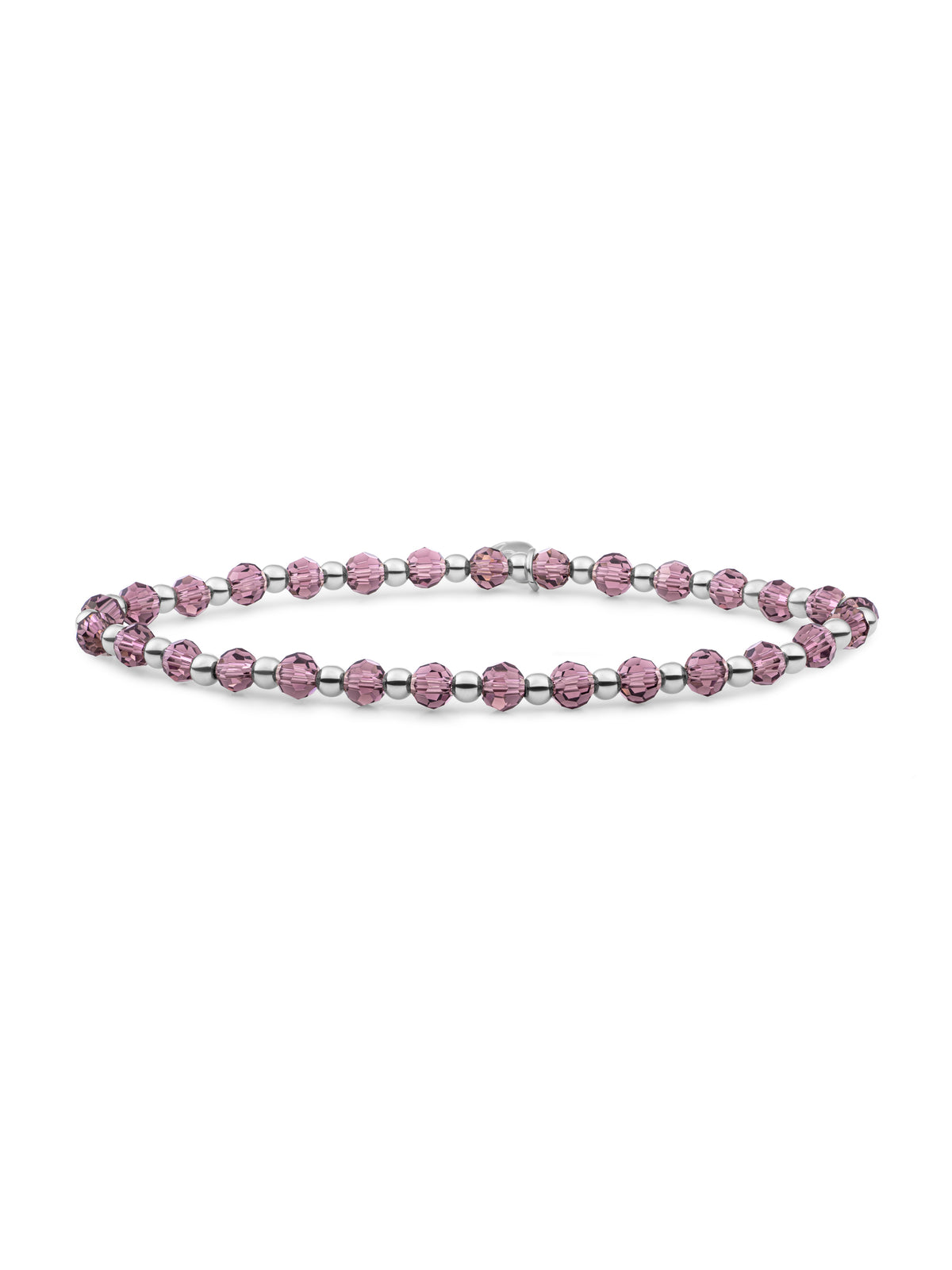 Interstellar Armband Aubergine Quartz - Rhodium Plated