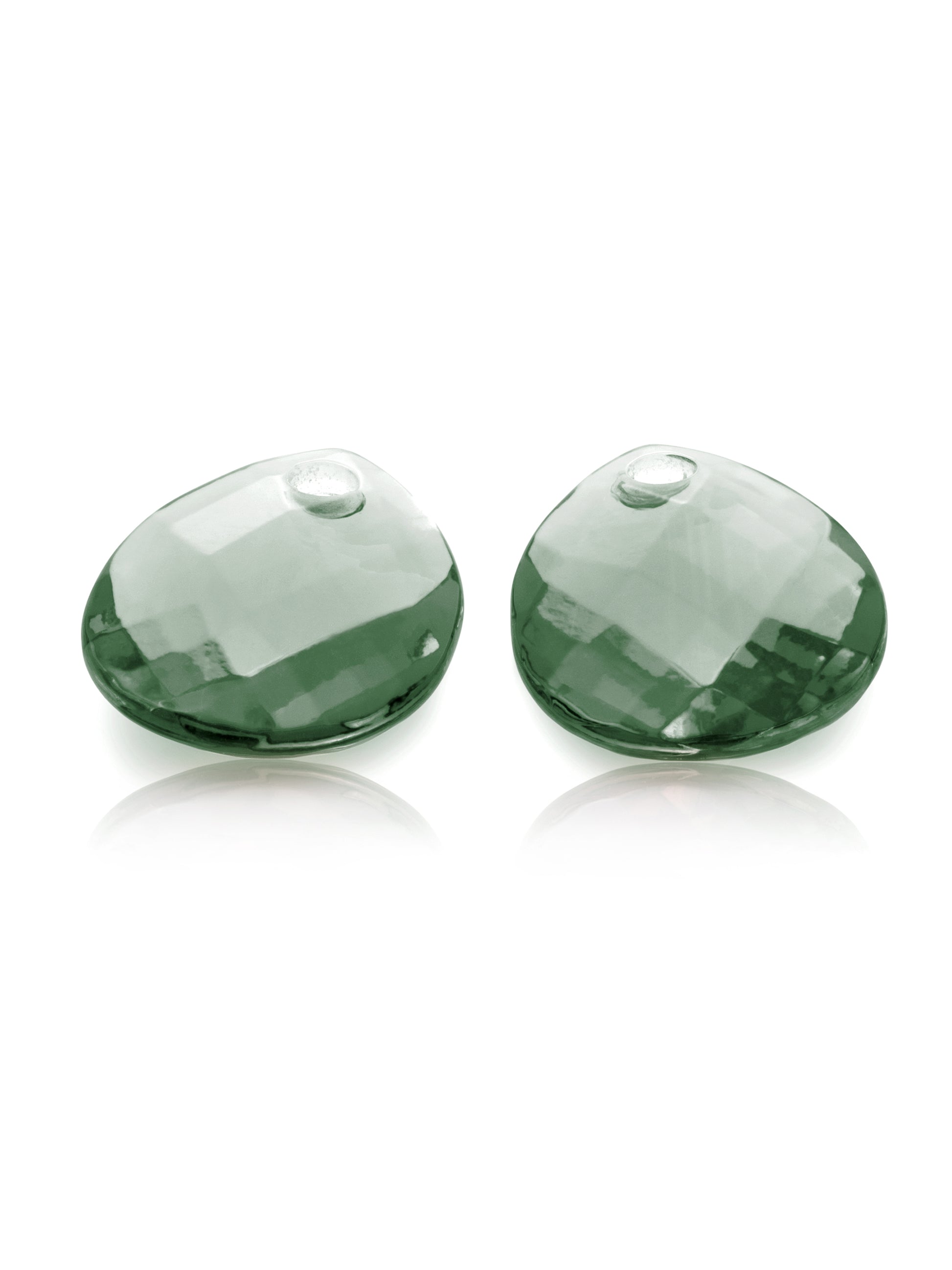 Oorbel Edelstenen Afterglow Green Amethyst - Oorbel Edelstenen Afterglow Green Amethyst