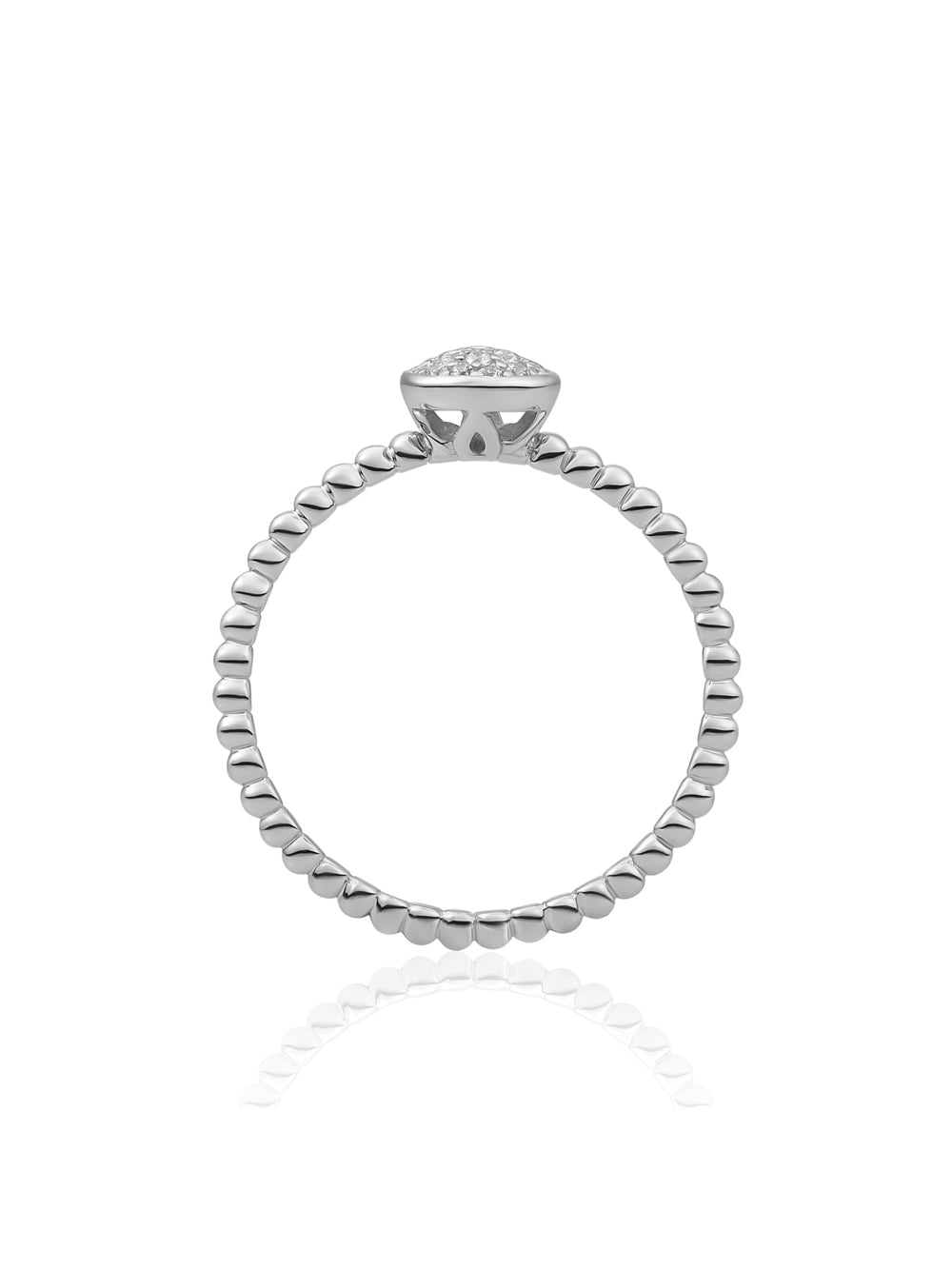 Disc Galaxy Ring Zirconia Zilver