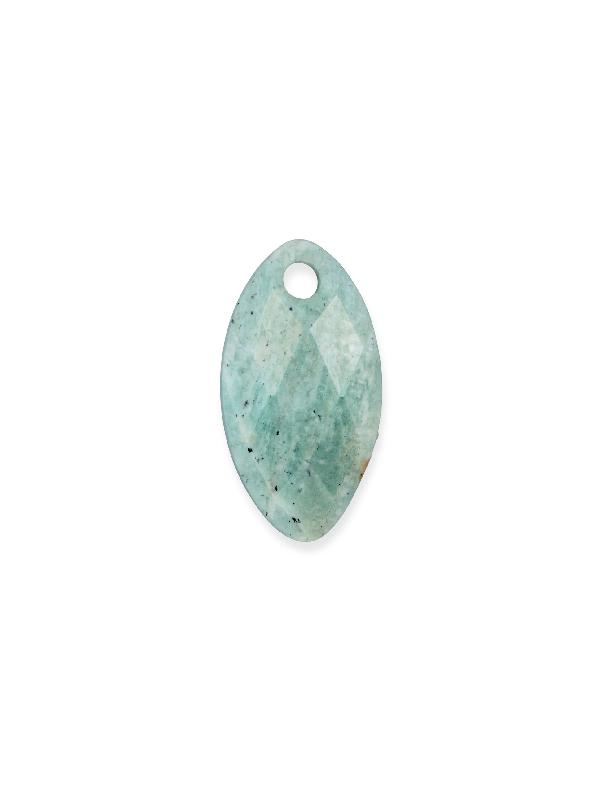 Pendant Edelsteen Leaf Rich Green Amazonite - Pendant Edelsteen Leaf Rich Green Amazonite