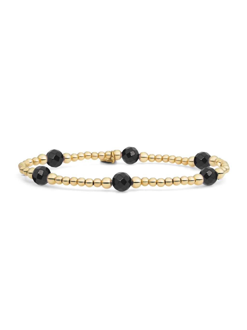 Reverse Bold Mix Armband Onyx - 0.00 / 0.00 / Gold Plated