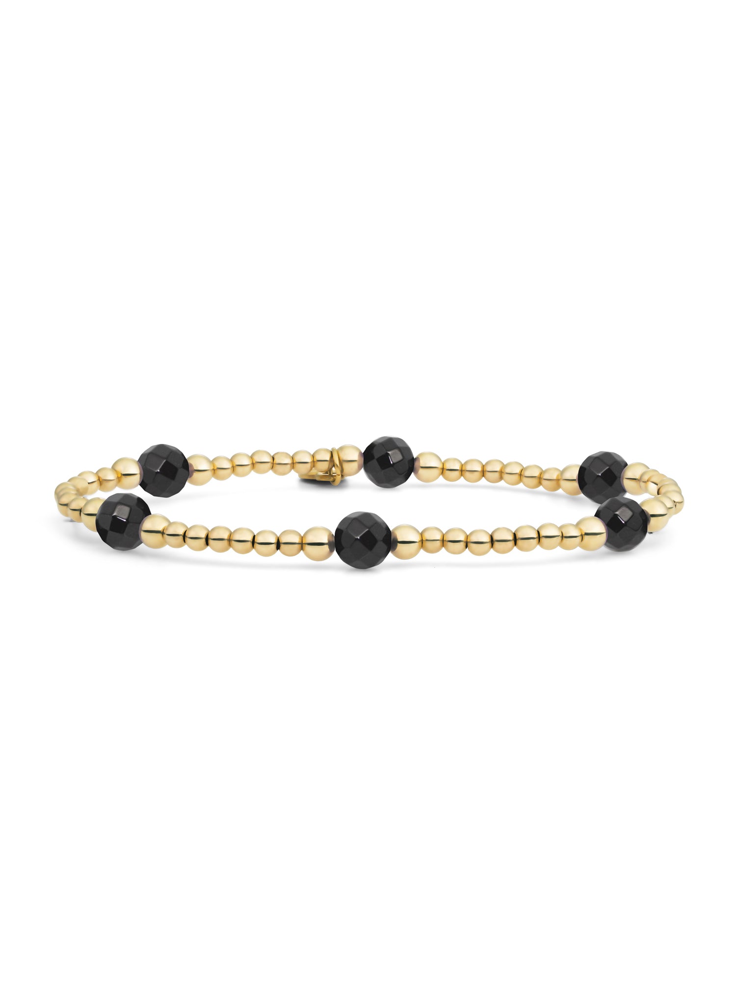 Reverse Bold Mix Armband Onyx - 0.00 / 0.00 / Gold Plated