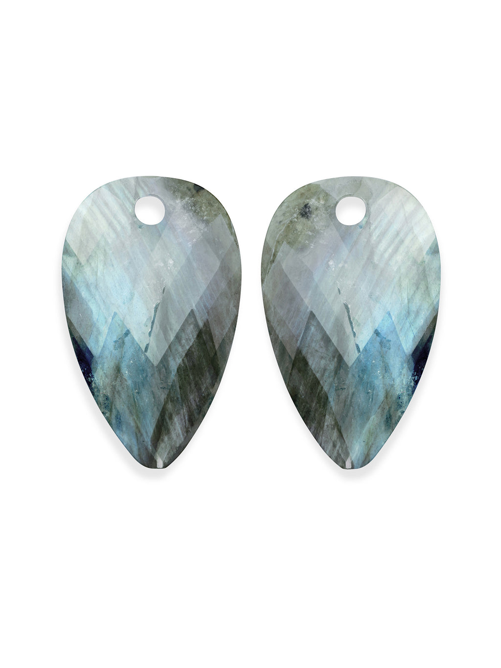 Oorbel Edelstenen Blossom Labradorite - Oorbel Edelstenen Blossom Labradorite