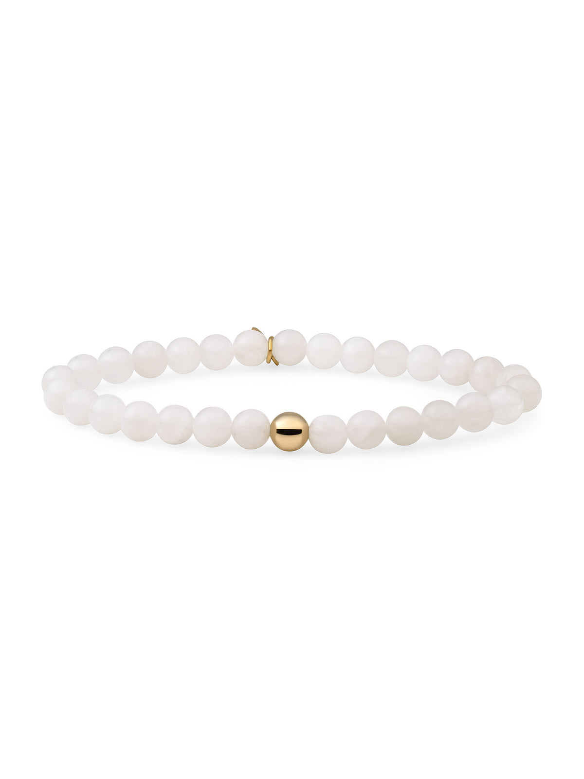 Saturn Armband Large Moonstone - Gold Plated