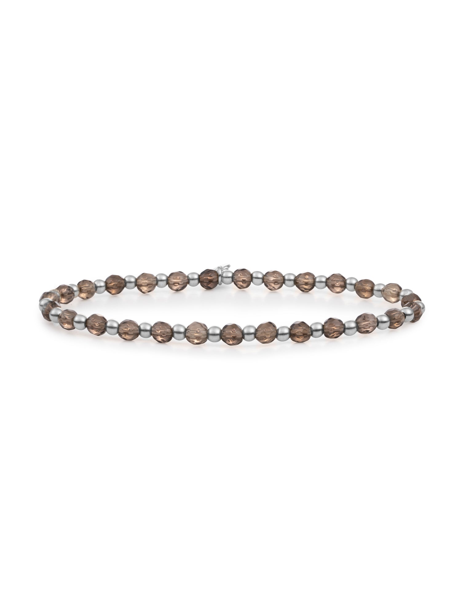 Interstellar Armband Smoky Quartz - Rhodium Plated