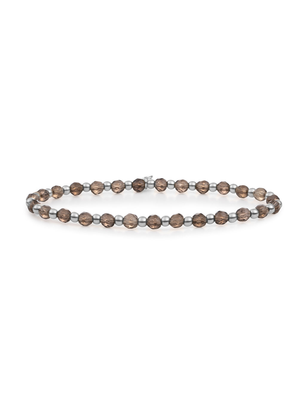 Interstellar Armband Smoky Quartz - Rhodium Plated