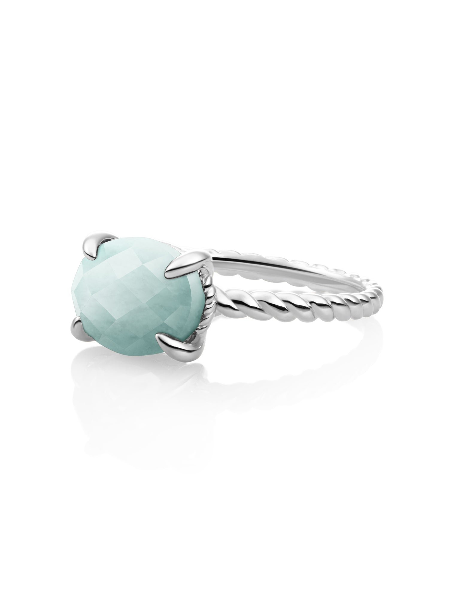 Twist Ring Amazonite Zilver - 52