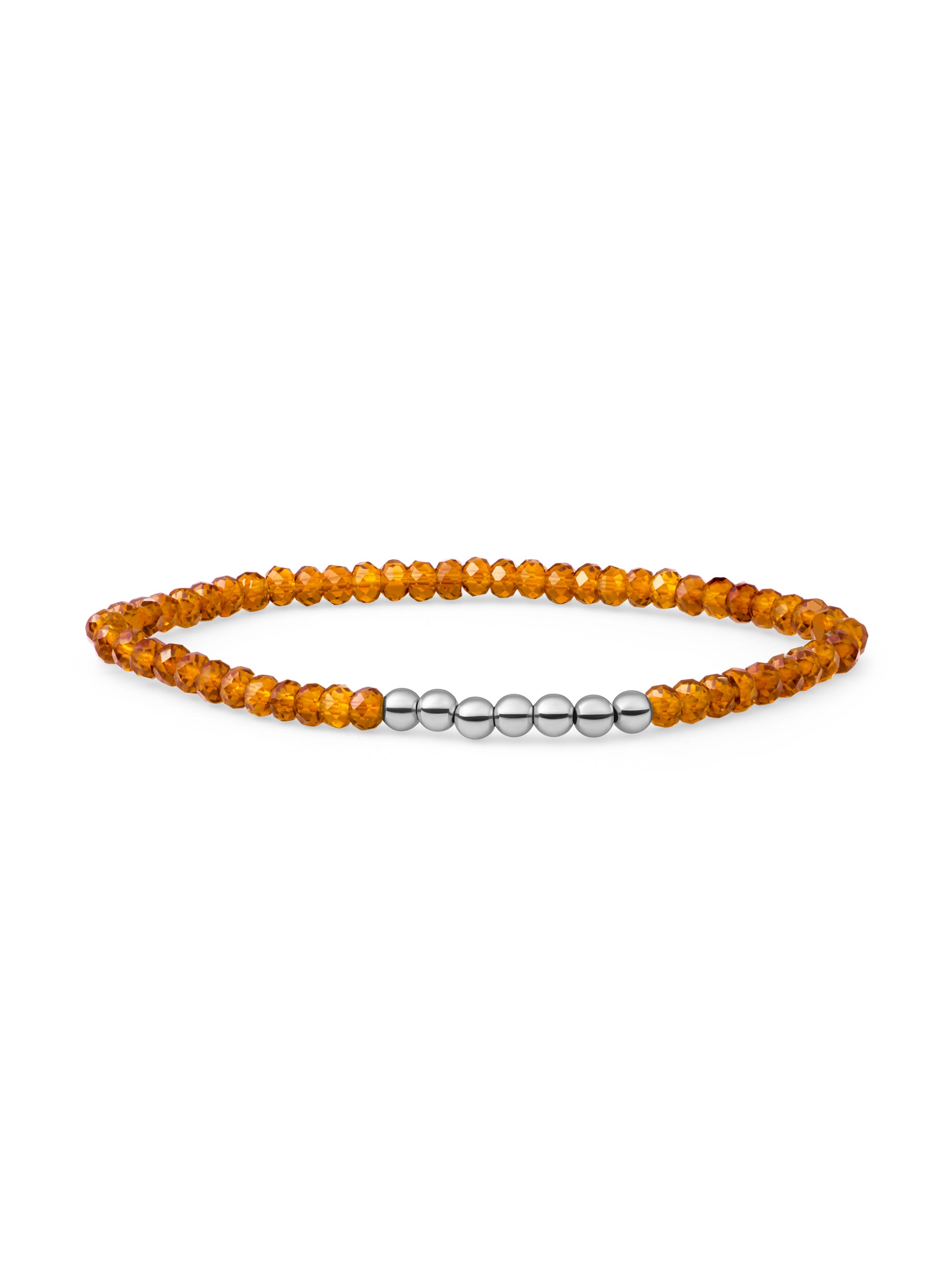 Reverse Universe Armband Citrine Quartz - Rhodium Plated